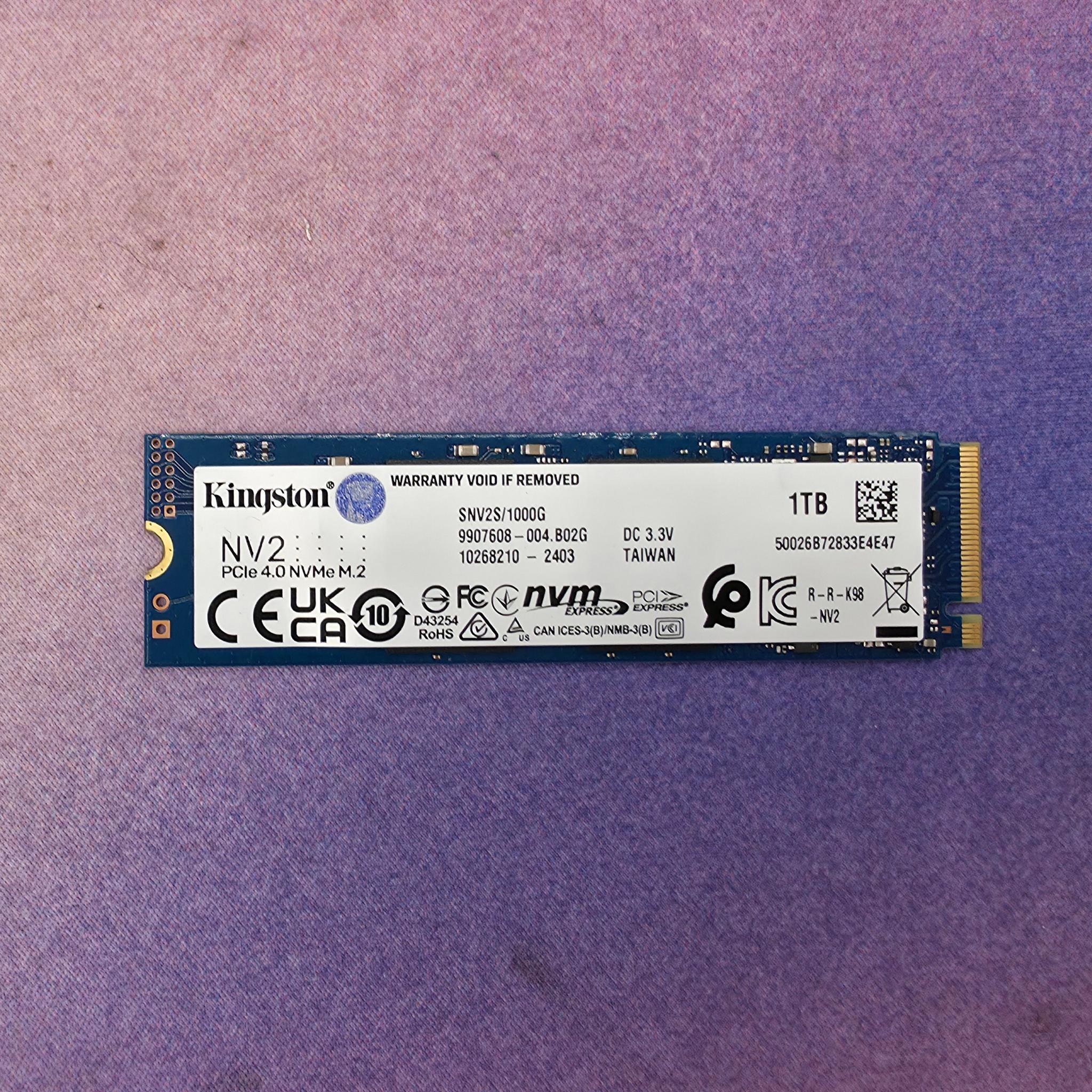 3x Kingston NV2 1TB NVME 4.0 SSD
