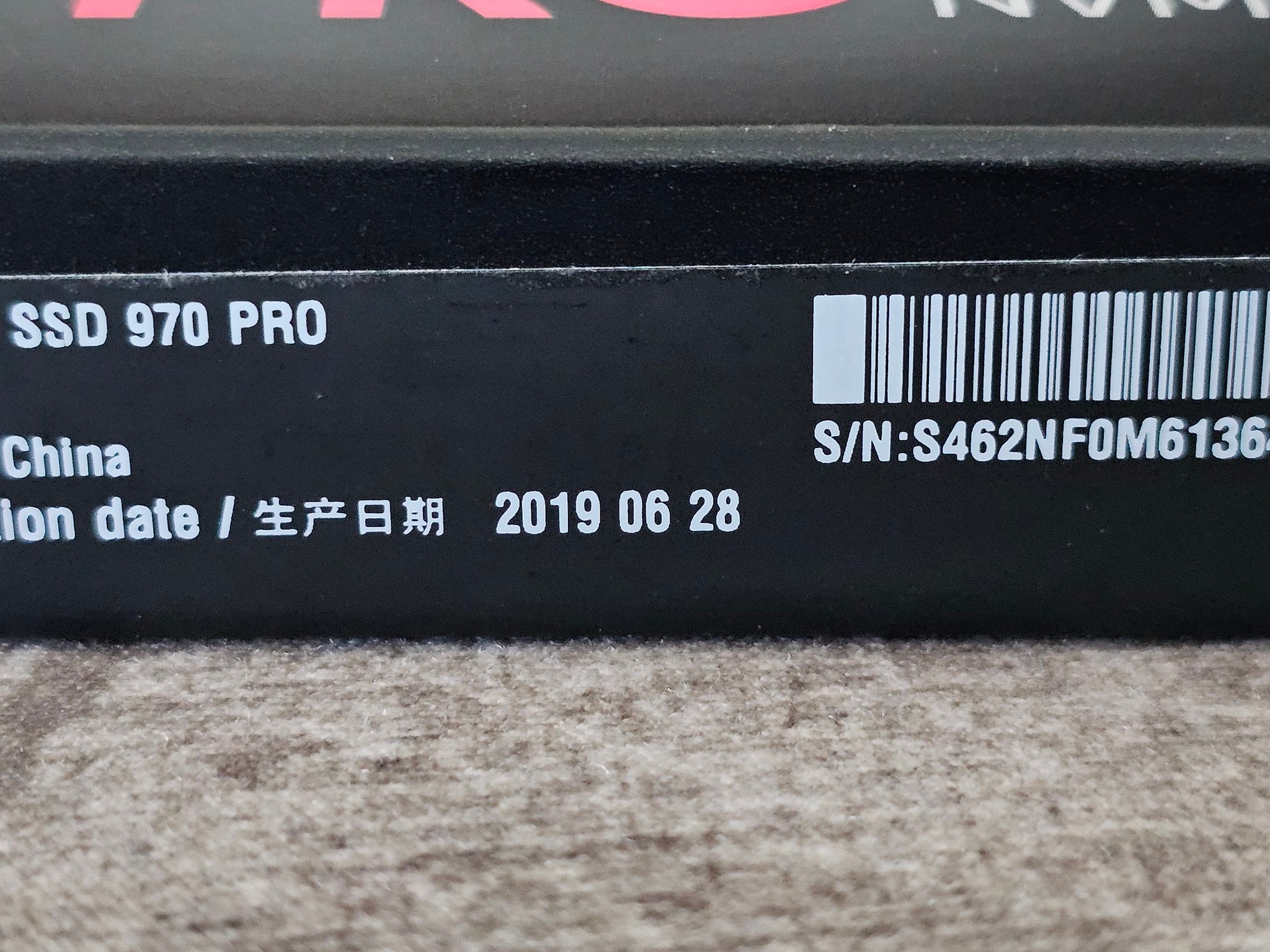 Samsung 970 PRO 1TB PCIE 3.0x4 M.2 2280 NVMe 1.3 SSD