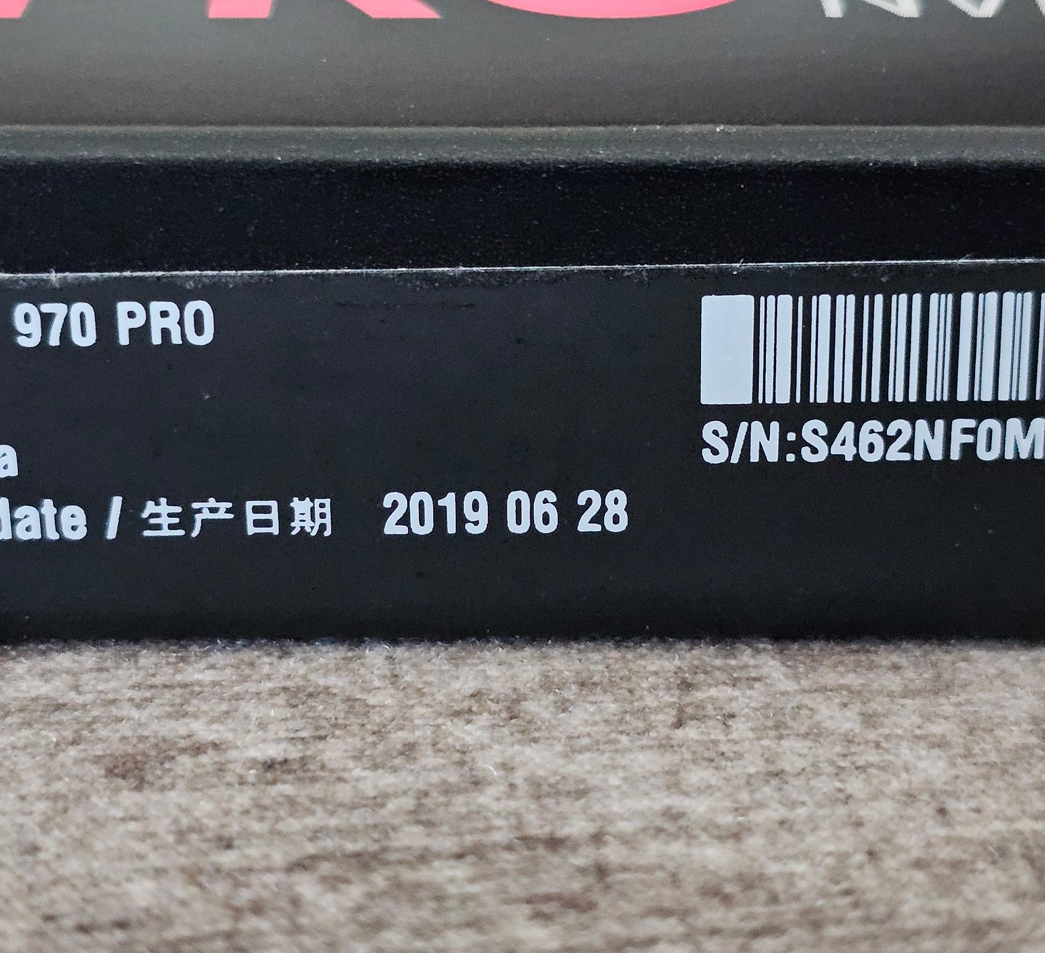 Samsung 970 PRO 1TB PCIE 3.0x4 M.2 2280 NVMe 1.3 SSD