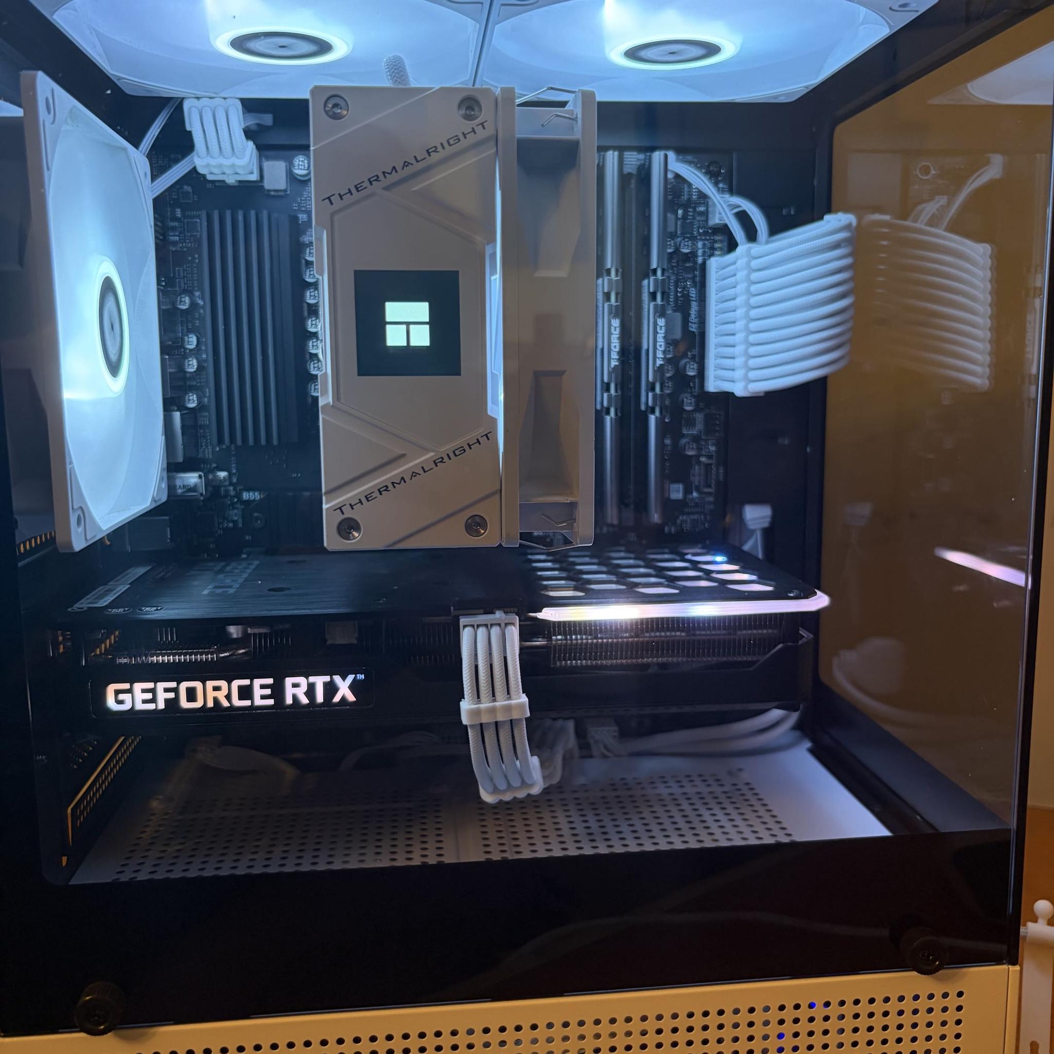 🤍⚫ White & Black Gaming PC | RTX 3060 Ti | Ryzen 5 5500 | 16GB DDR4 3200 CL16 ⚫🤍