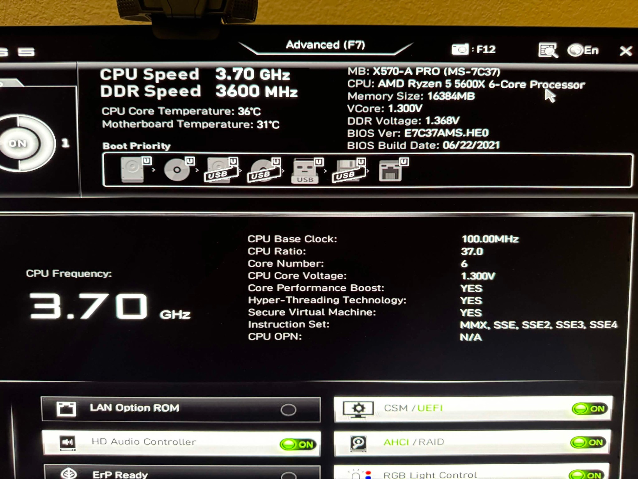 🔥 Ryzen 7 5600x + 16GB DDR4 3600+ X570-A pro Bundle ⚡