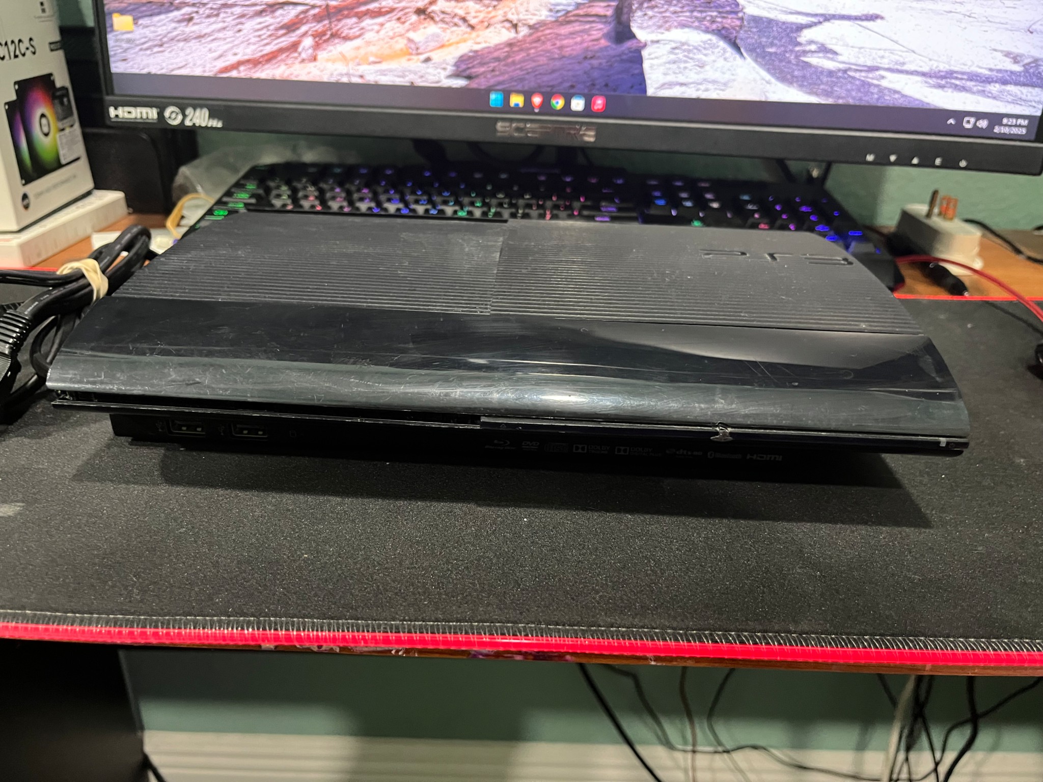 Modded PS3 Super Slim 12GB+500GB Hard Drive