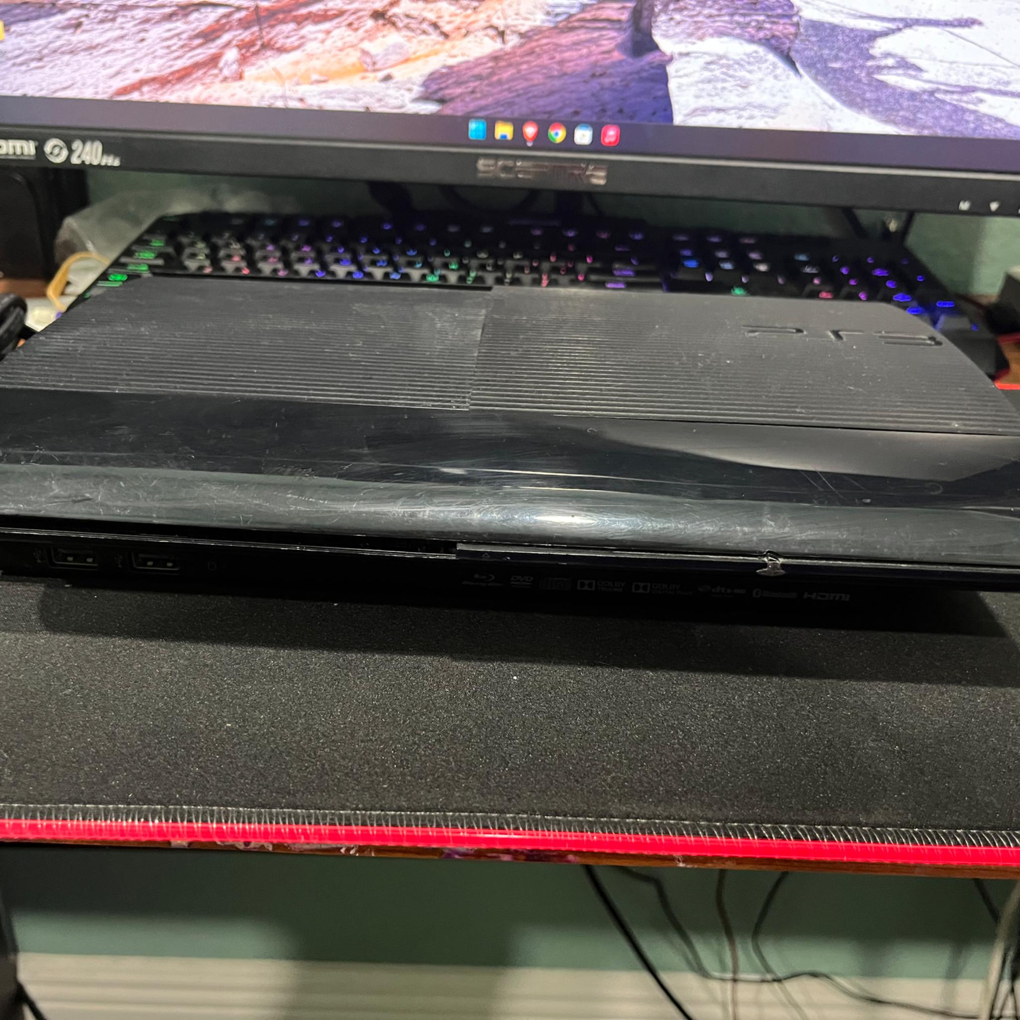 Modded PS3 Super Slim 12GB+500GB Hard Drive