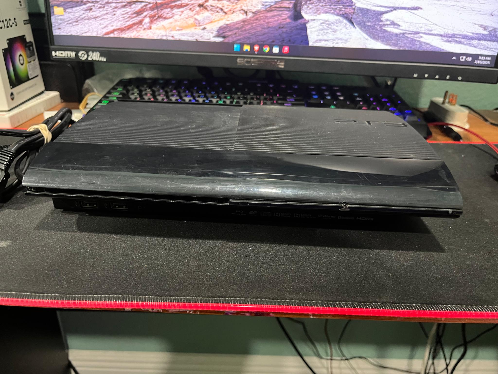 Modded PS3 Super Slim 12GB+500GB Hard Drive