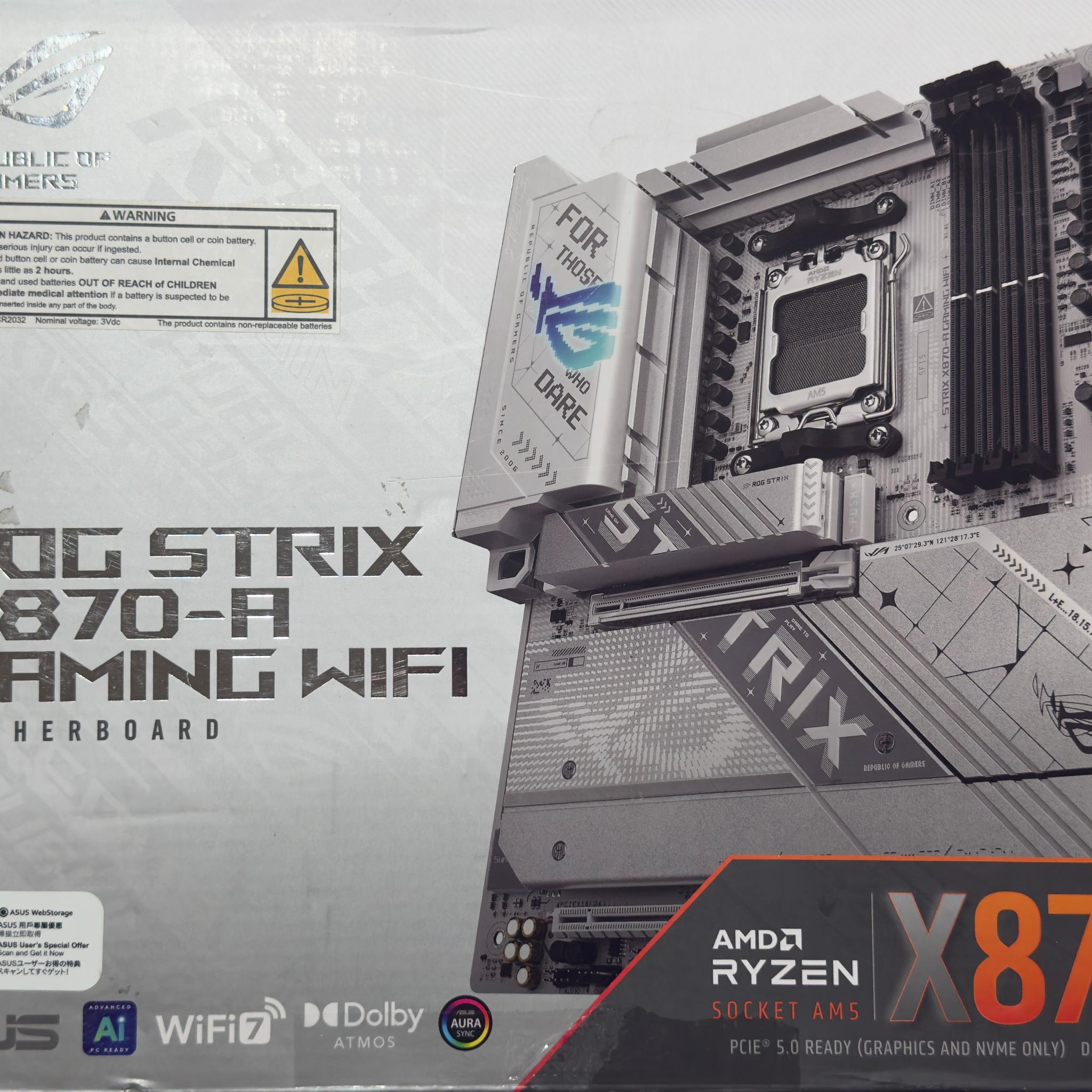 ASUS ROG Strix X870-A white