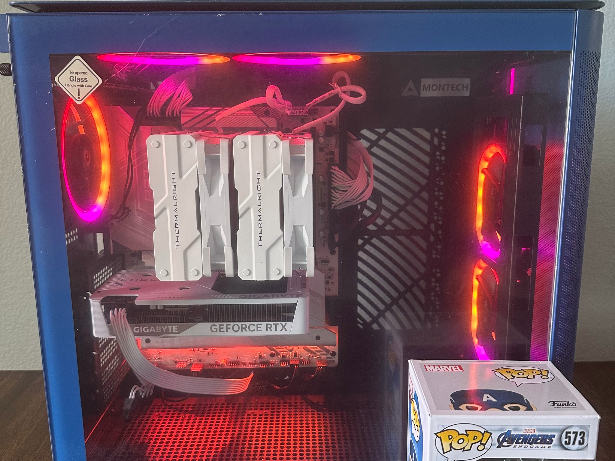 Captain America Gaming PC AMD Ryzen 12 threads NVIDIA 5060 16GB DDR5 RAM 1TB SSD