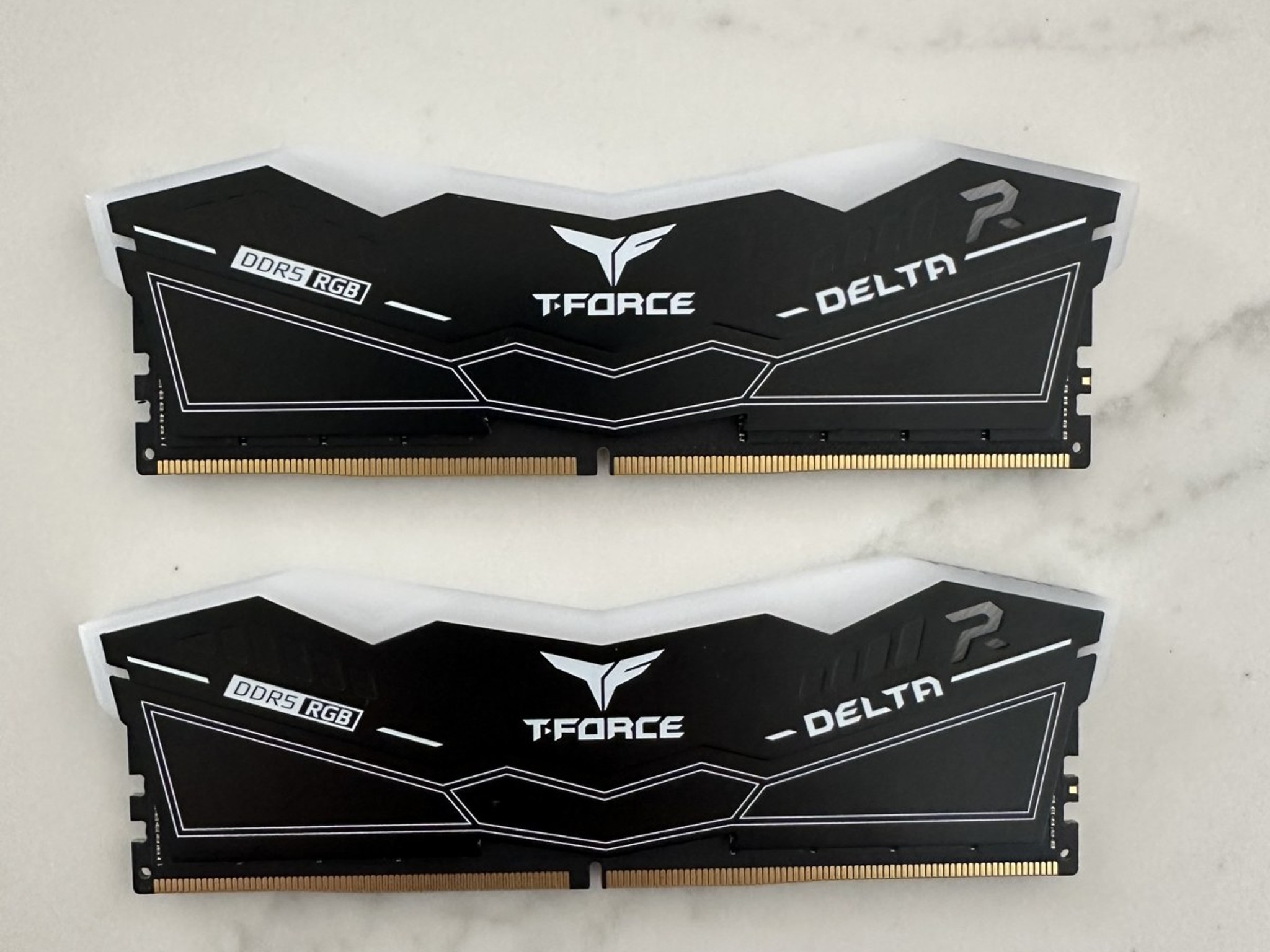 TEAMGROUP T-Force Delta RGB 64GB (2x32GB) DDR5-6000 CL38 Black RAM FF3D532G6000HC38ABK