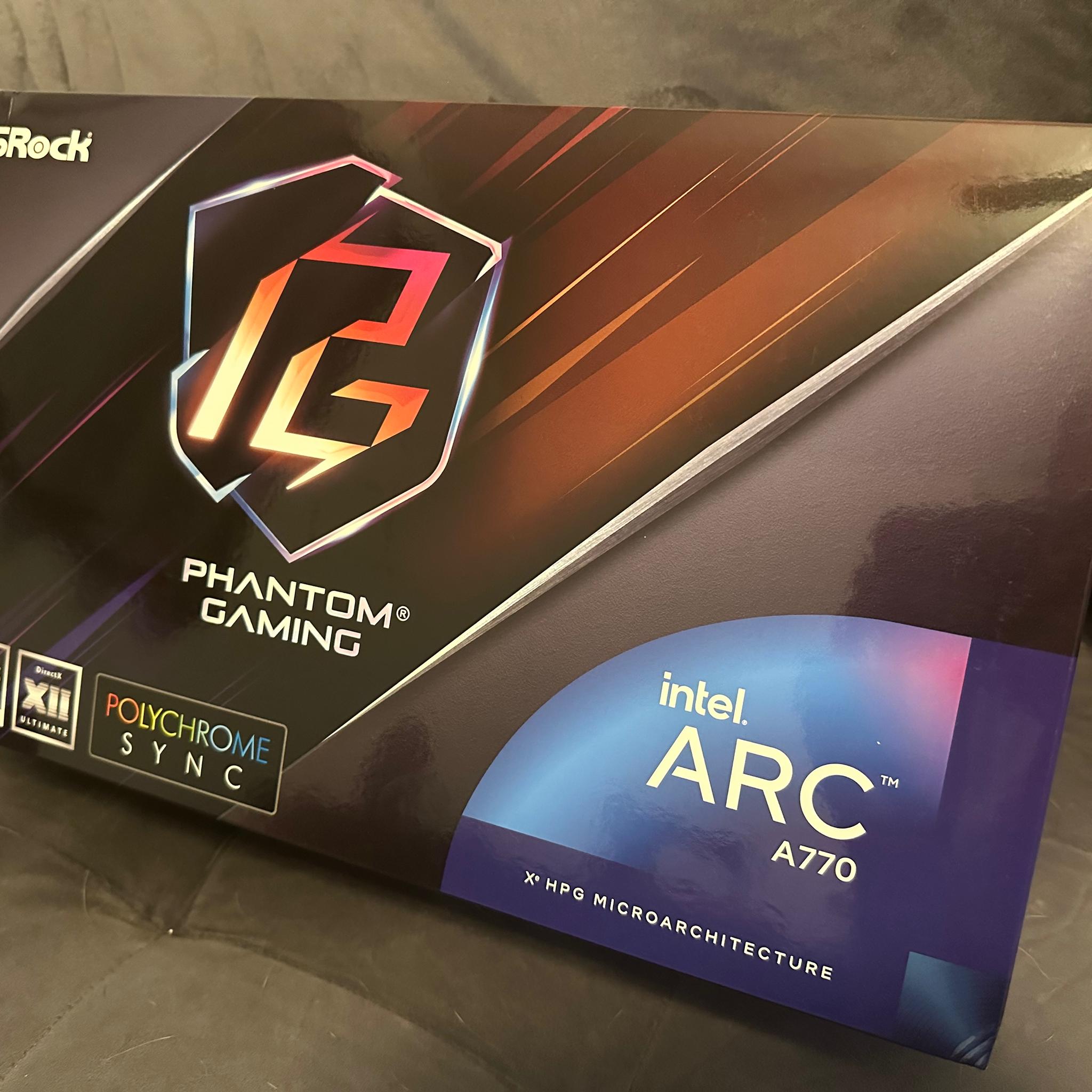 Asrock Phantom Gaming Arc A770 16GB - practically new