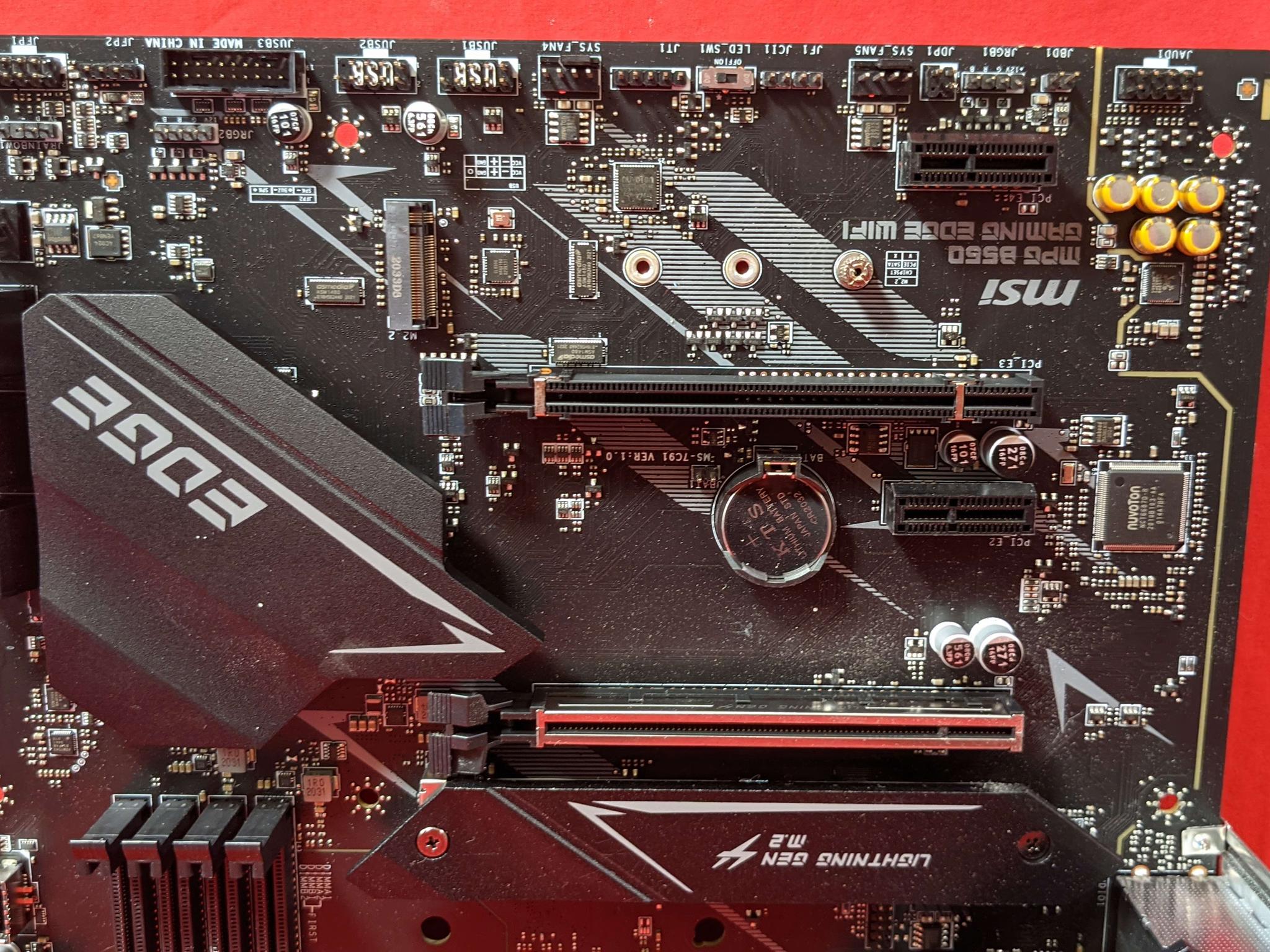 *AS IS/FOR REPAIR* MSI MPG B550 Gaming Edge WIFI AMD Socket AM4 DDR4 ATX Desktop Motherboard