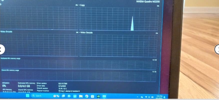 Gaming laptop-Dell Precision 7520 - i7-7820HQ - 16GB RAM - Nvidia M2200 1tb nvme