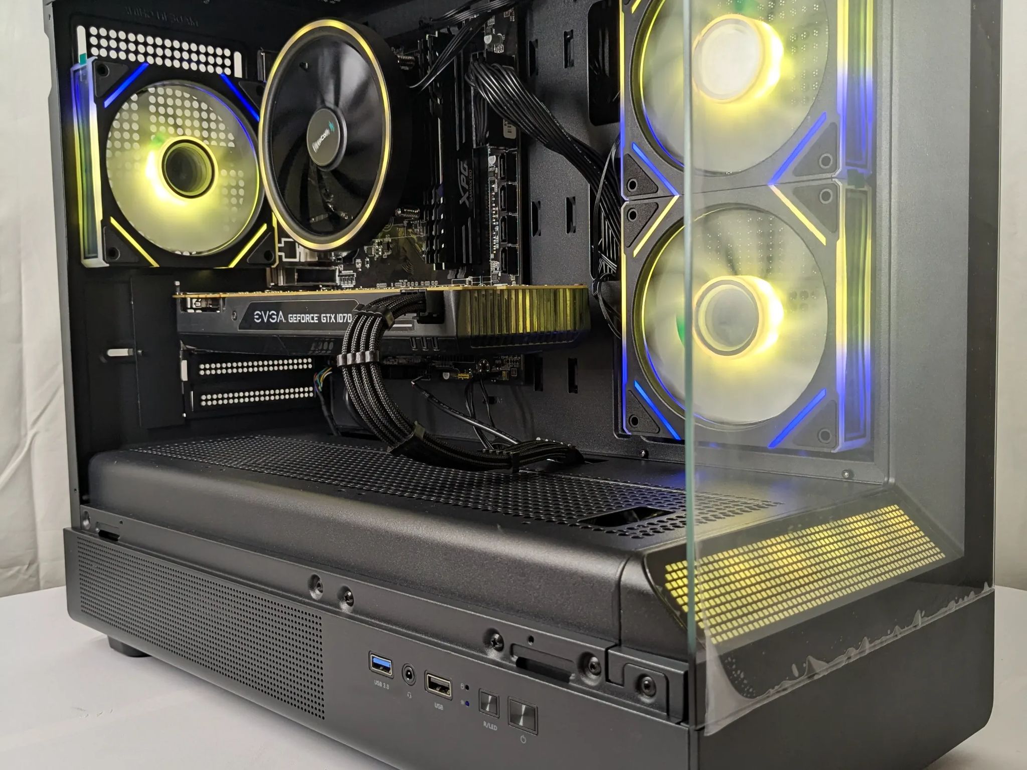 GTX 1070 Gaming PC – Ryzen 7 | 16GB DDR4 | 500GB NVMe | DeepCool Cooler | ARGB Glass Case