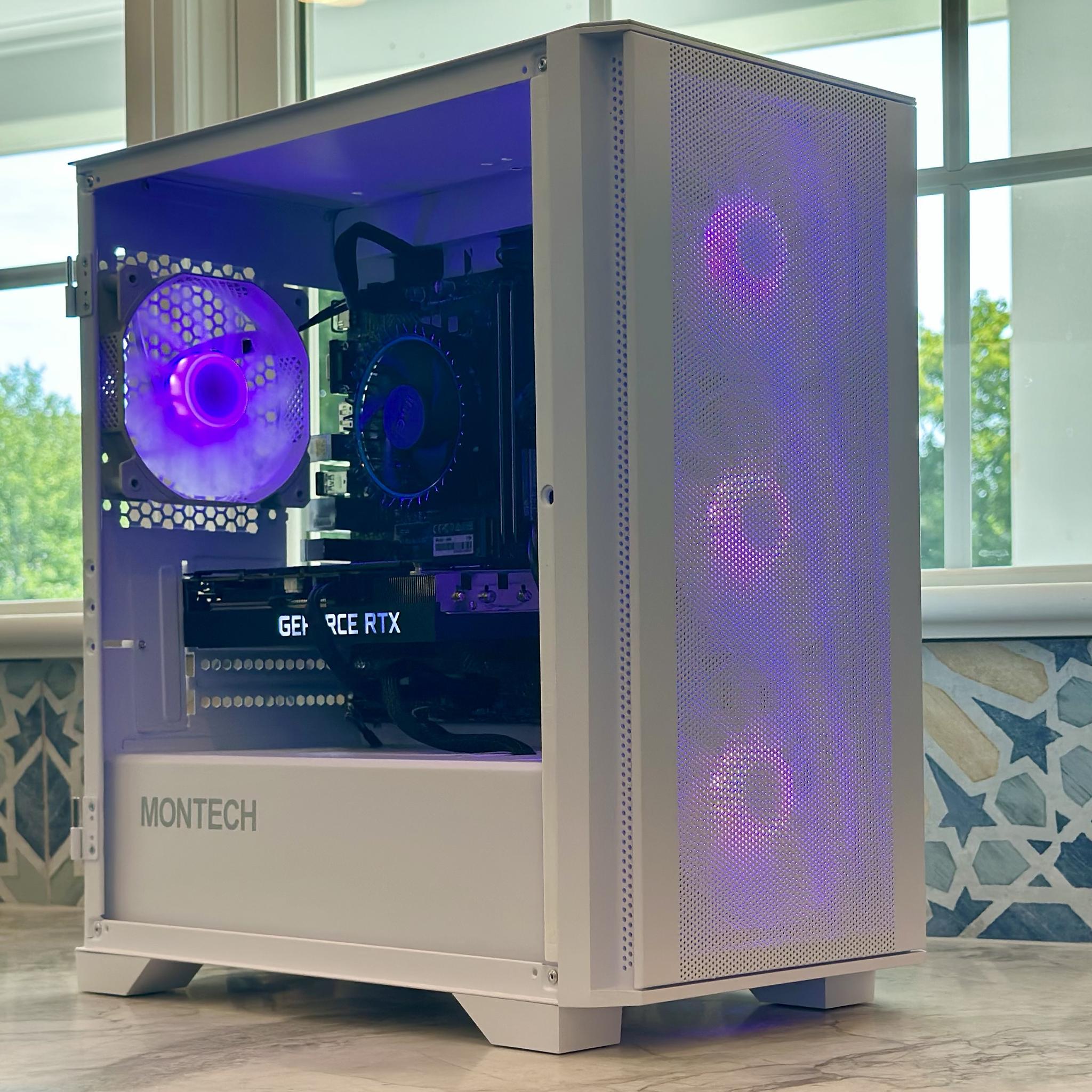 1440p Ready! GeForce RTX 3060 Ti, i5-12400F, White ARGB Custom Gaming PC