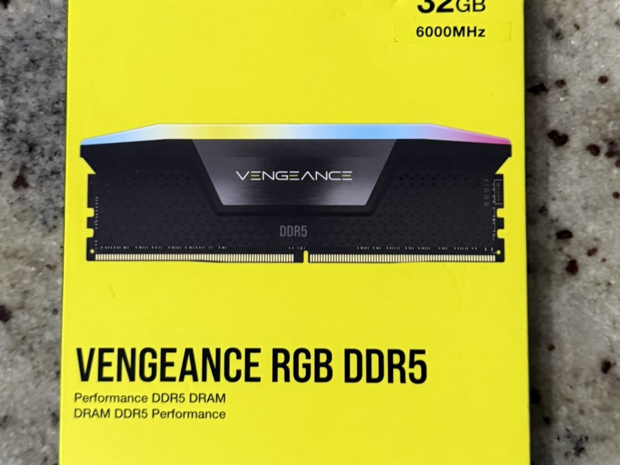 CORSAIR VENGEANCE RGB 32GB (2x16GB) DDR5 6000MHz XMP