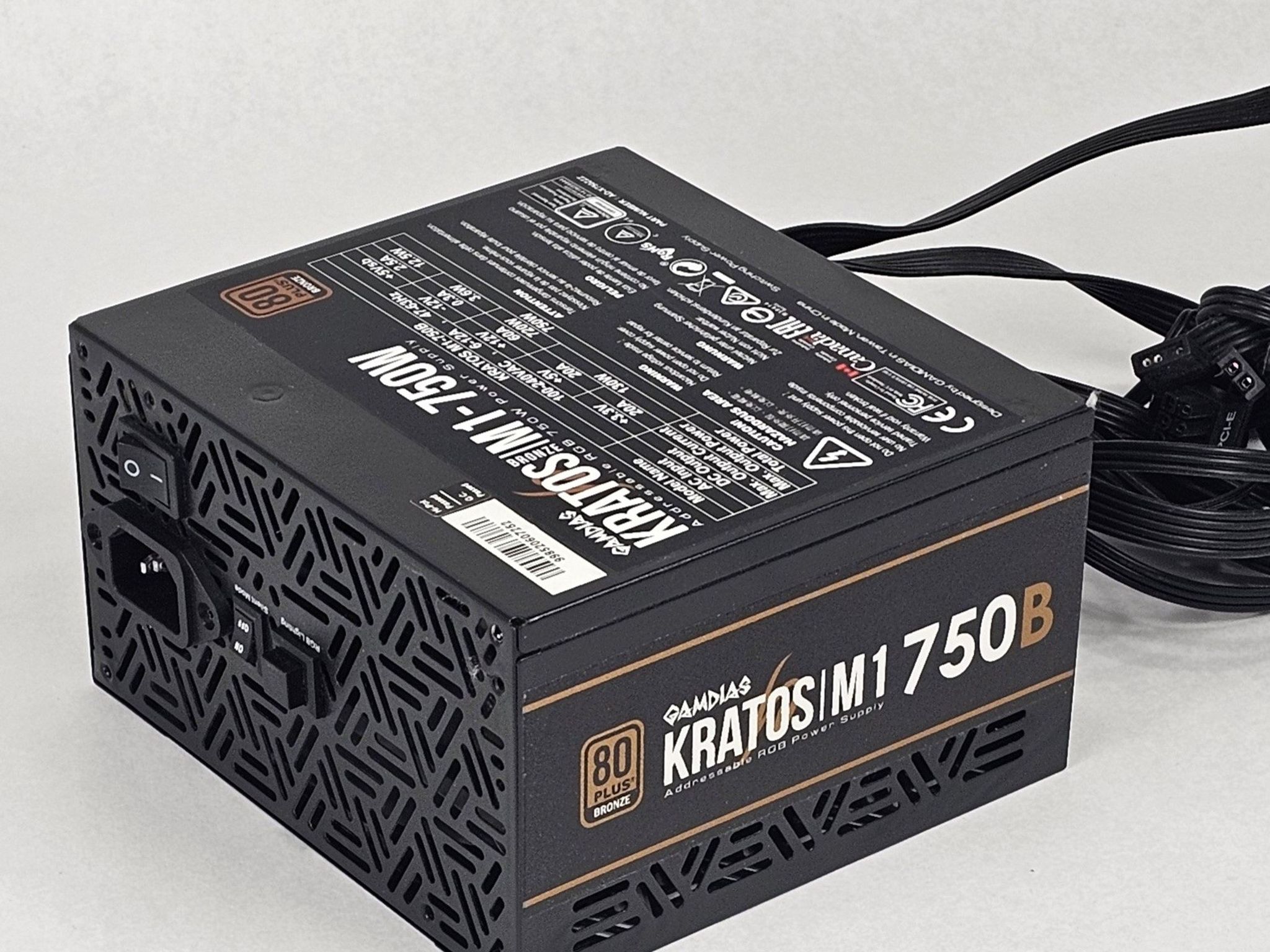 750 Watt PSU GAMDIAS KRATOS M1-750B Power Supply