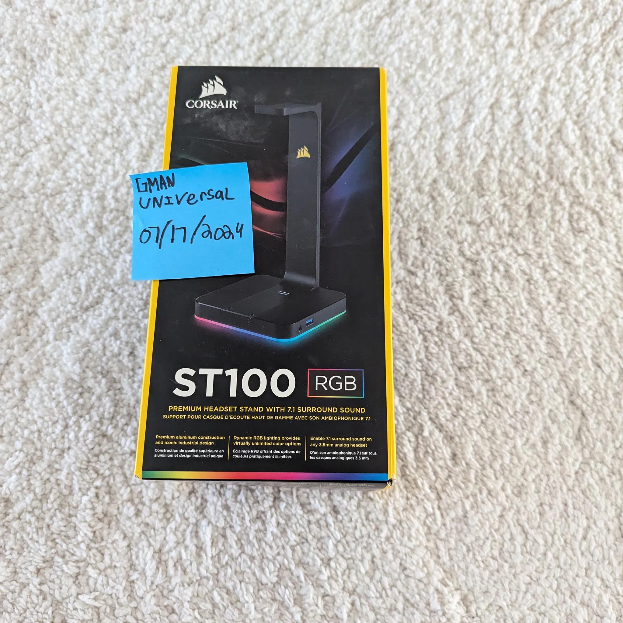 ST100 RGB Premium Headset Stand with 7.1 Surround Sound