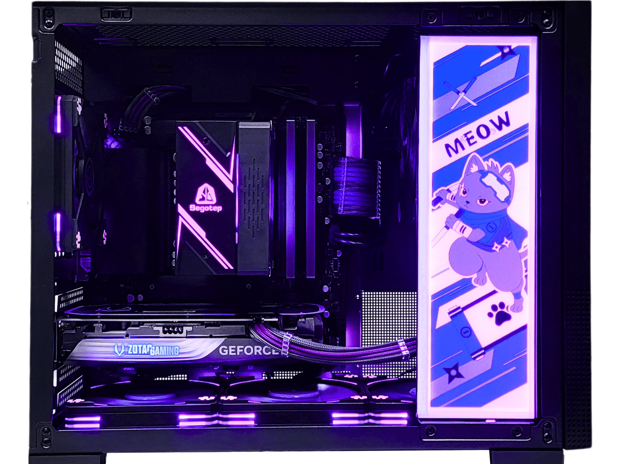 🥷🏾Nyan-Ja🥷🏾Gaming PC ⚔ RTX 4060 8GB 💜 i5-12400F ⚔ 16GB DDR4 💜 1T M.2 ⚔ Windows 11 Home
