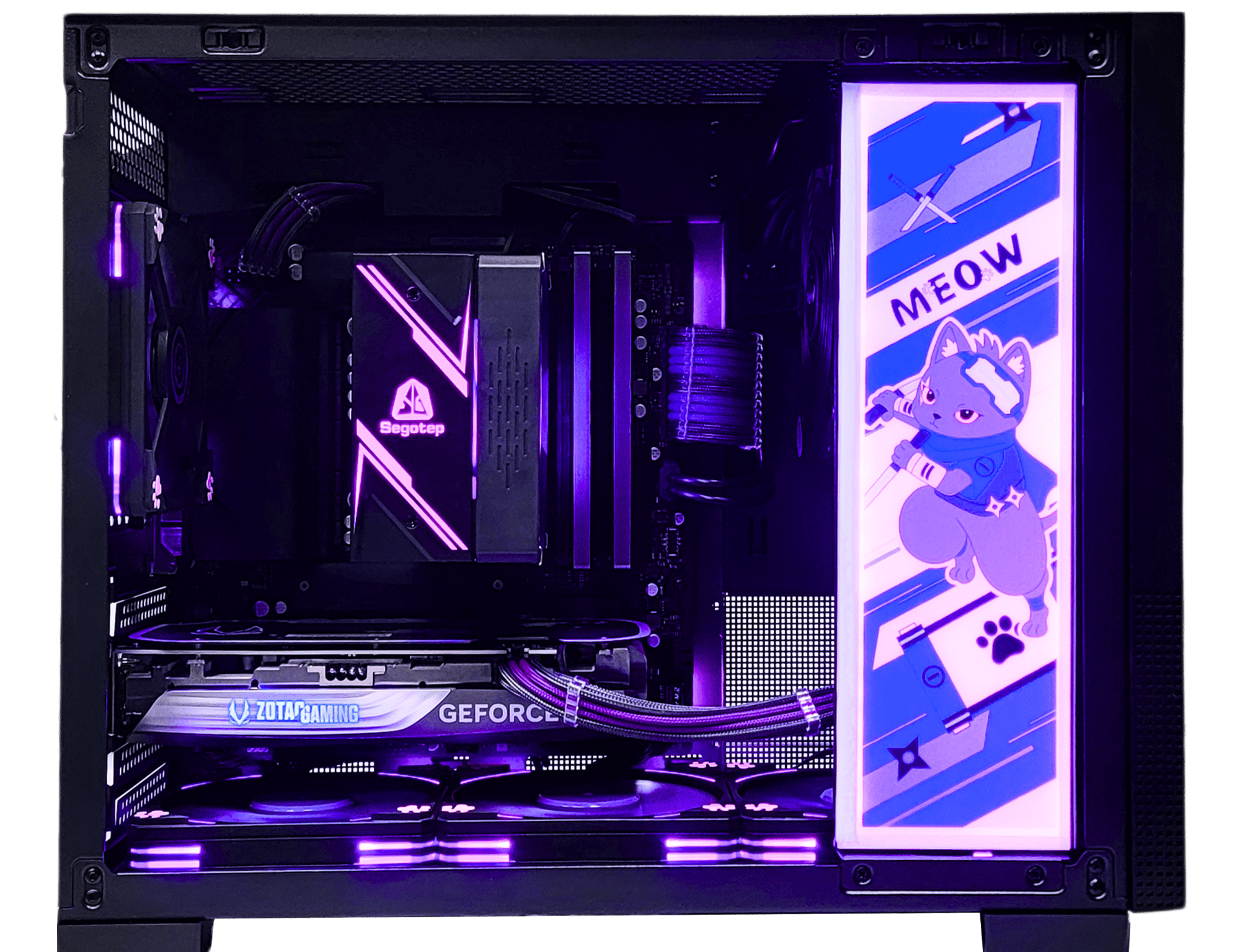 🥷🏾Nyan-Ja🥷🏾Gaming PC ⚔ RTX 4060 8GB 💜 i5-12400F ⚔ 16GB DDR4 💜 1T M.2 ⚔ Windows 11 Home