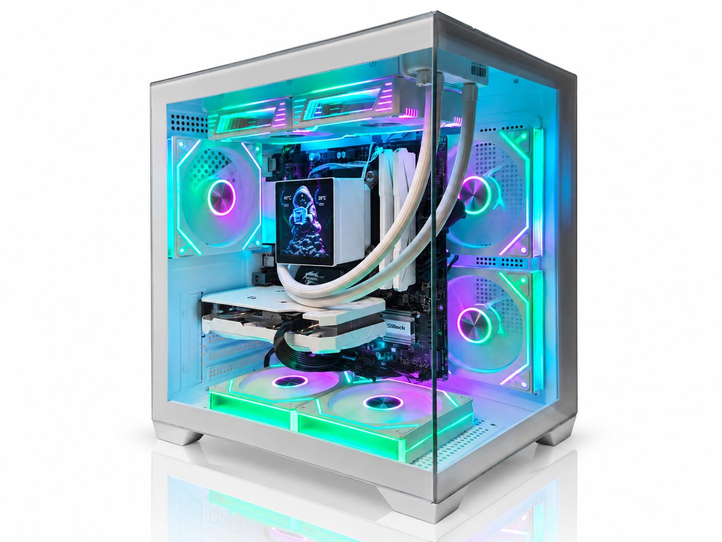 CUBEX RTX 4060 Gaming PC | Ryzen 5 5600X | 16GB RAM | 1TB NVMe |4" LCD AIO