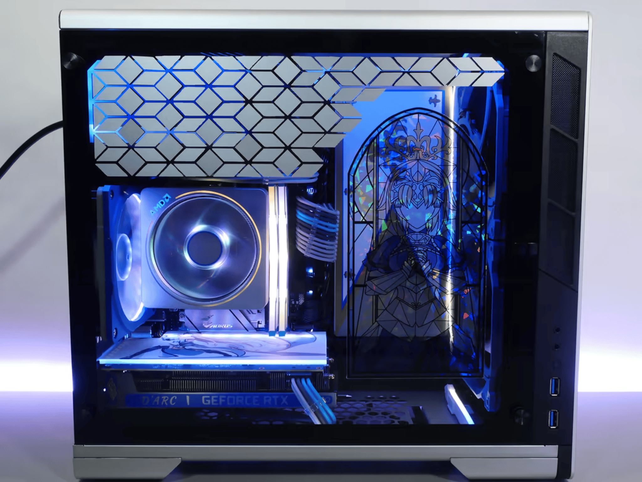 D'arc Lyte | Ryzen 5 5500, RTX 3050, 1tb nvme FGO theme ITX build