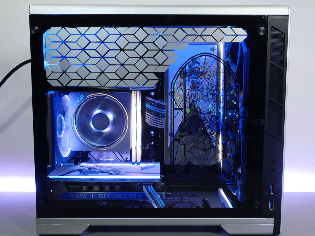 D'arc Lyte | Ryzen 5 5500, RTX 3050, 1tb nvme FGO theme ITX build