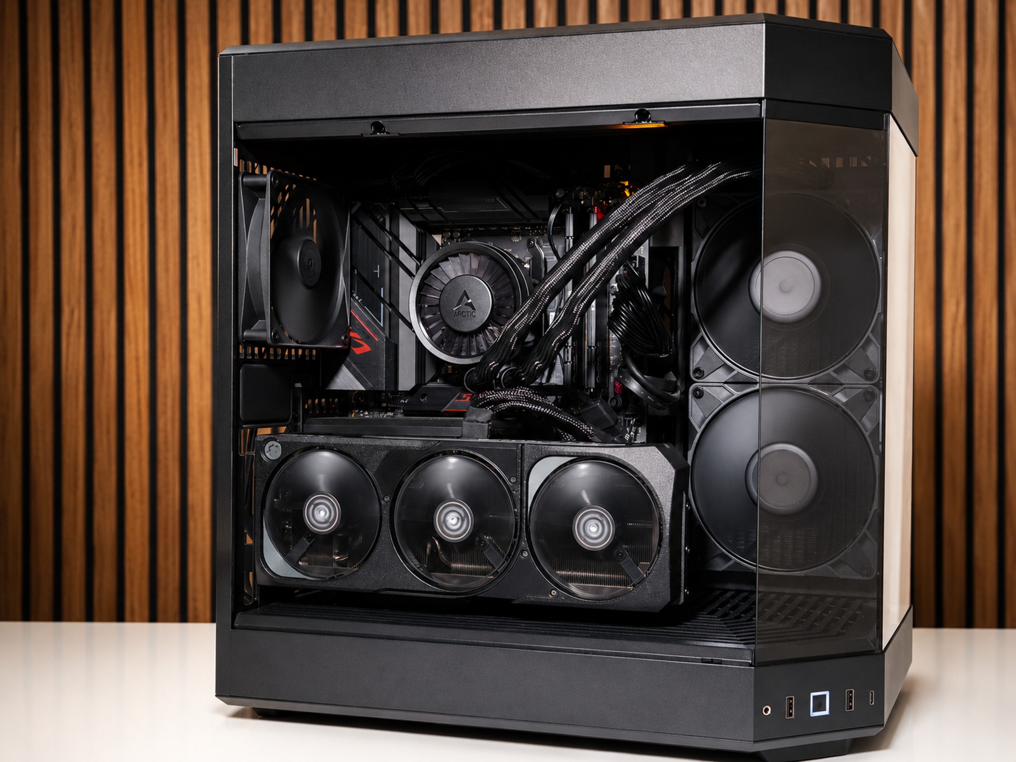 ALL Black V2 | RTX 5080| Ryzen 9 7950x | 32GB DDR5 | 1TB NVME | GOLD PSU | Windows 11 | WIFI