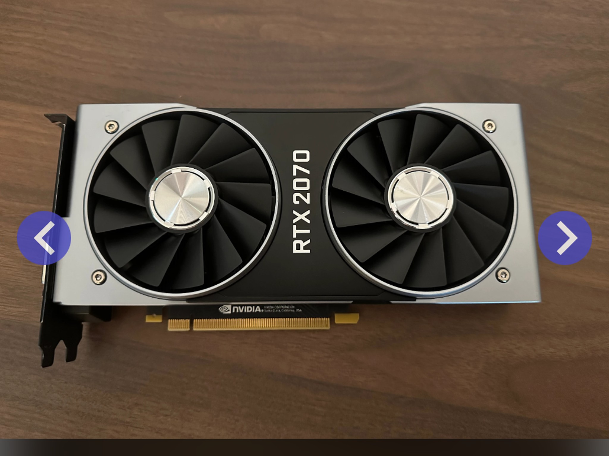 Nvidia GeForce 2070 Founders edition 8gb