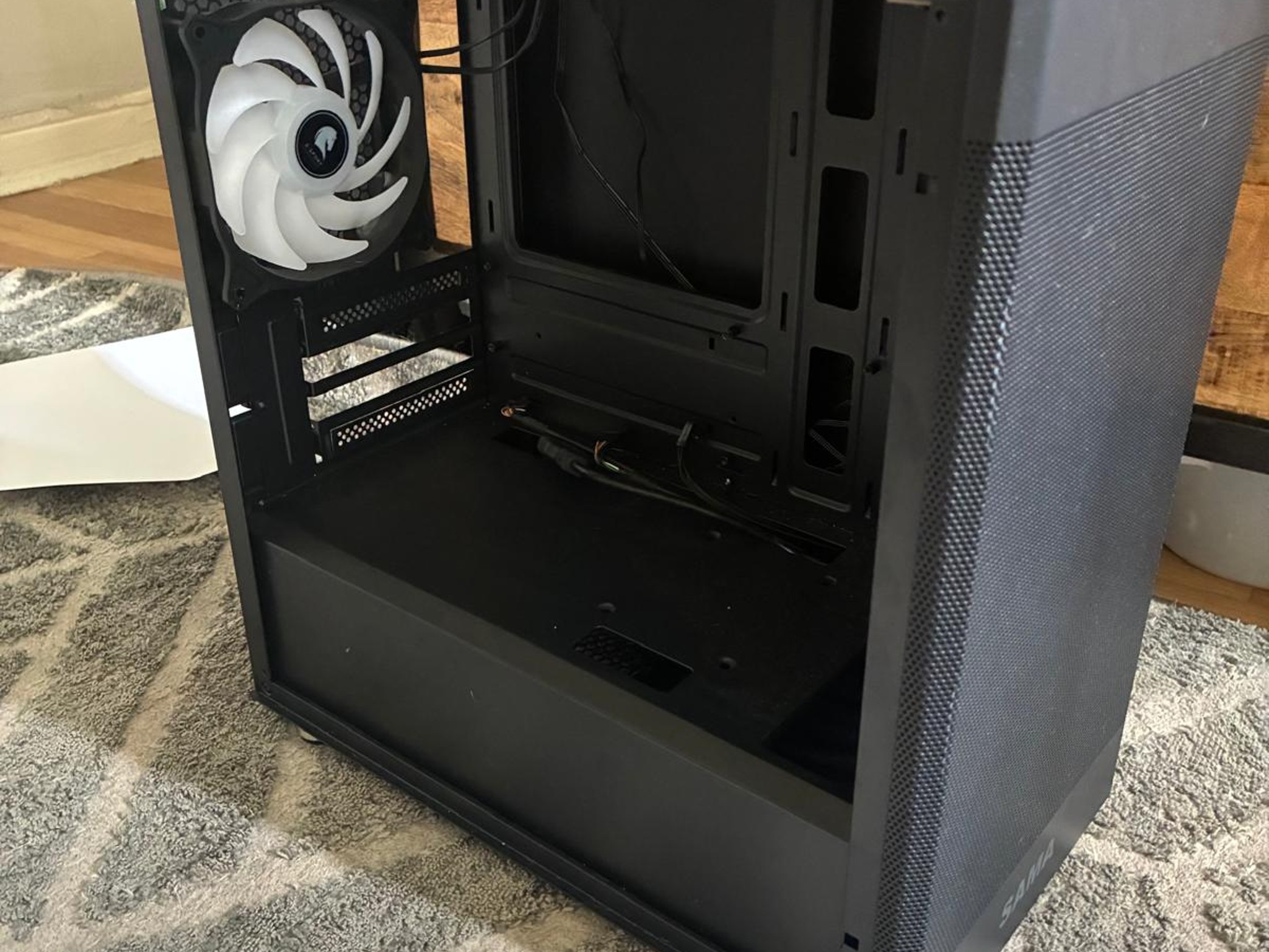 Sama ARGB-Q5-BK Black USB3.0 Tempered Glass Micro ATX