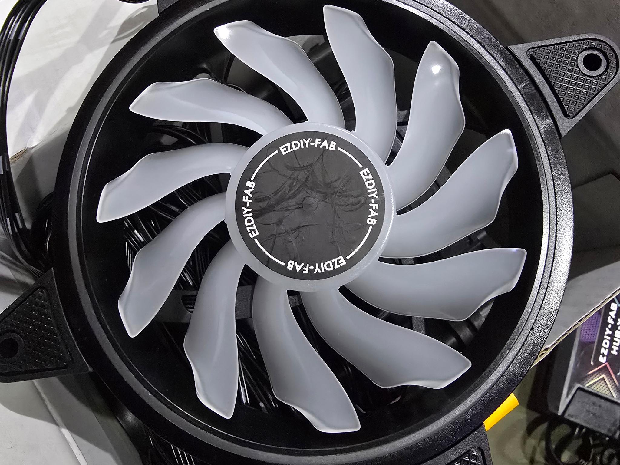 EZDIY-FAB Moonlight 120Mm RGB Case Fan with Fan Hub X Motherboard Aura Sync Argb Fan Desktop-6 Pack