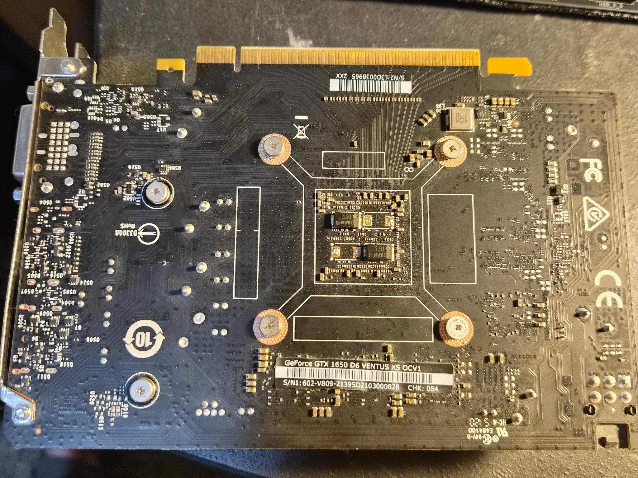 MSI Ventus XS OCV1 GeForce GTX 1650 G6 4 GB