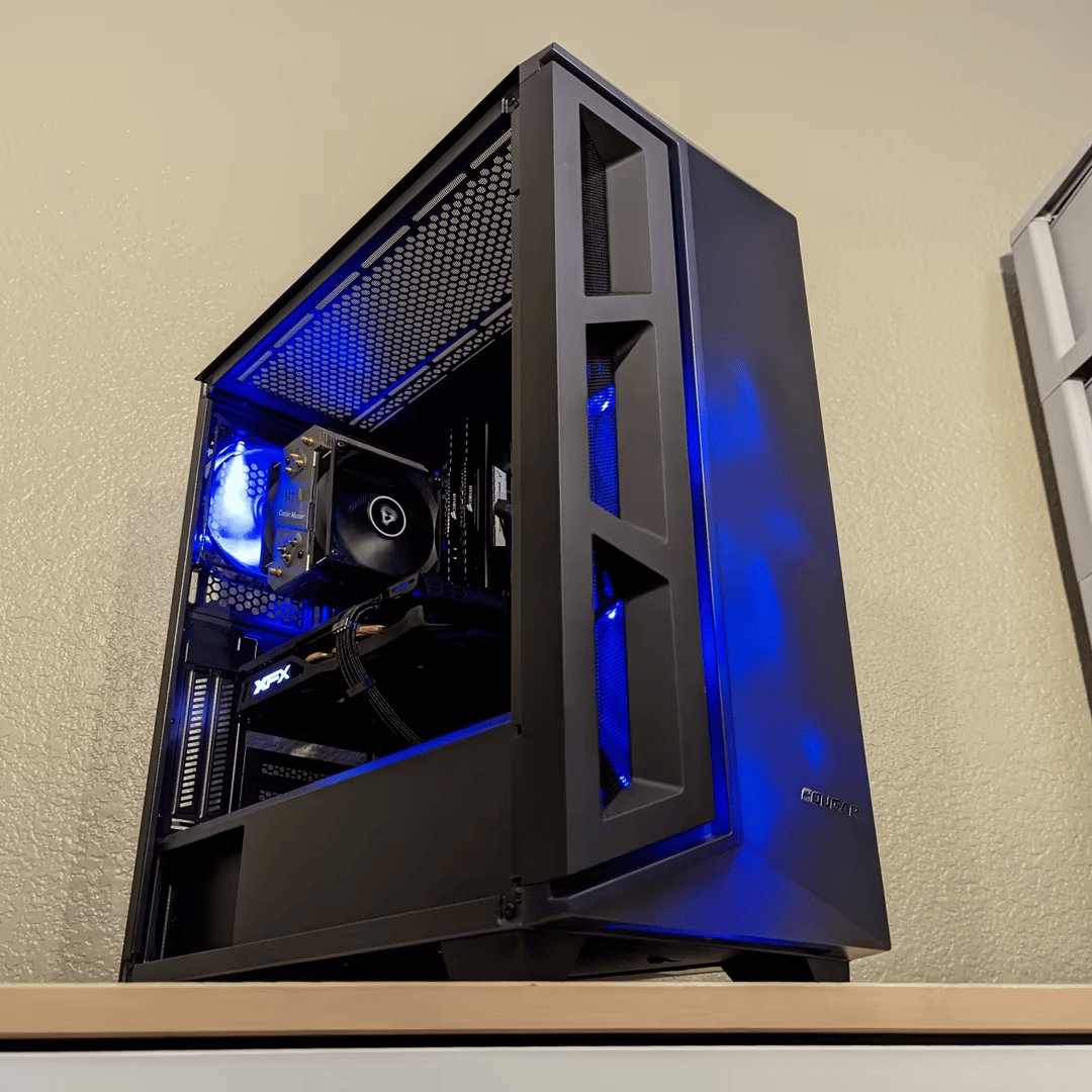 Great 1080p Blue Theme Gaming PC (i7, RX 480)