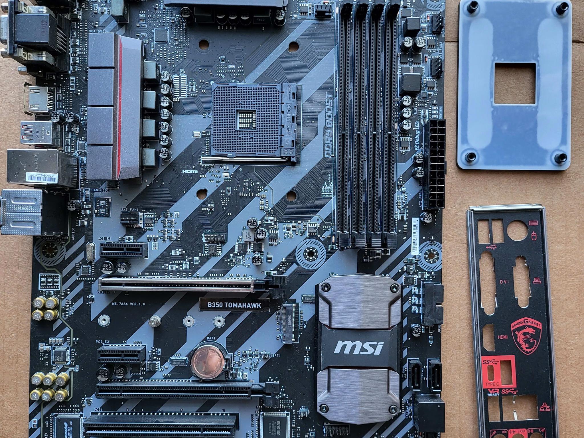 MSI B350 Tomahawk ATX AM4 Motherboard