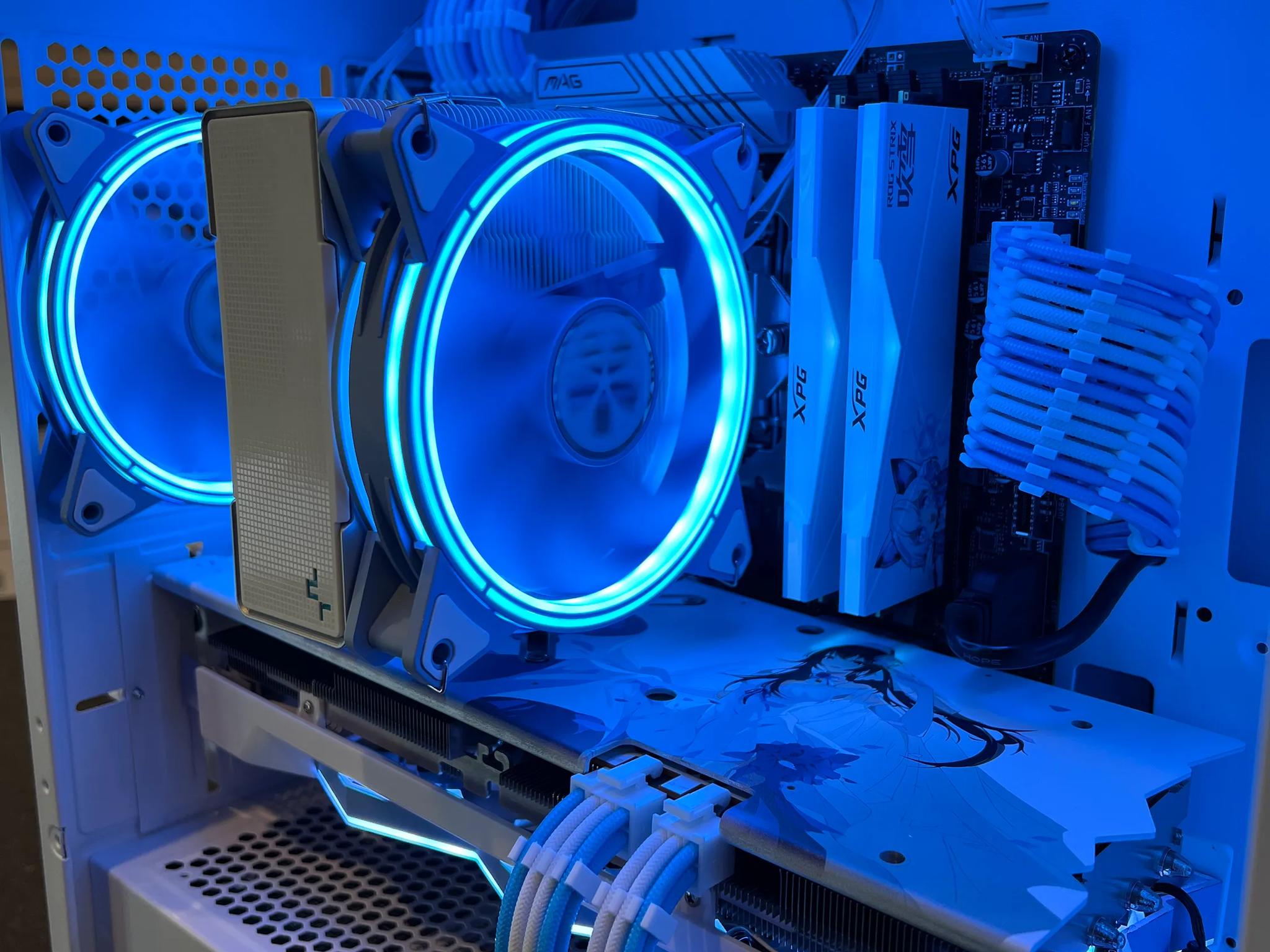 🤍💙 YESTON Sakura Build | i5-12400 | Radeon RX 6700XT 💙🤍