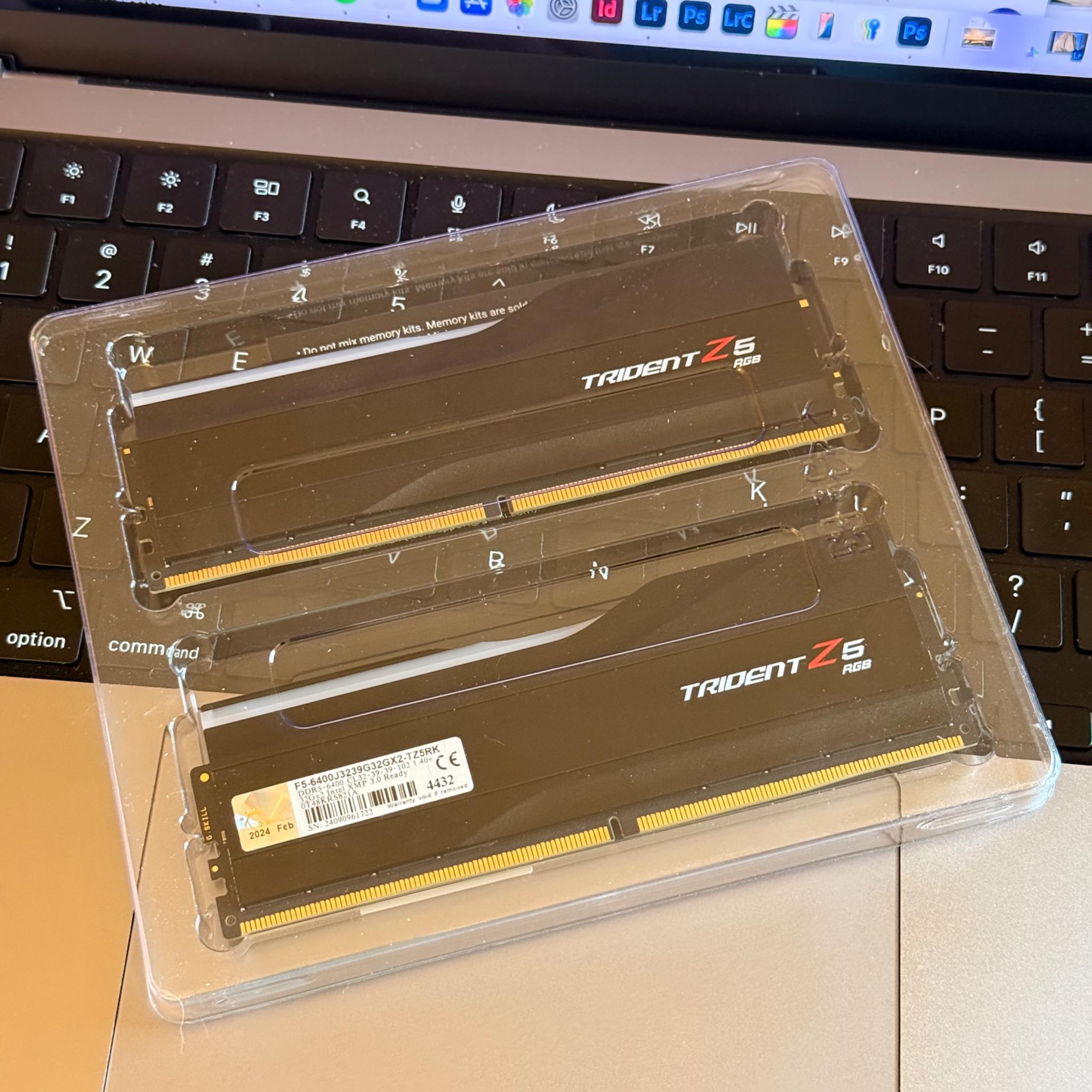Like New G.Skill Trident Z5 DDR5-6400 64GB 2x 32 GB Sticks