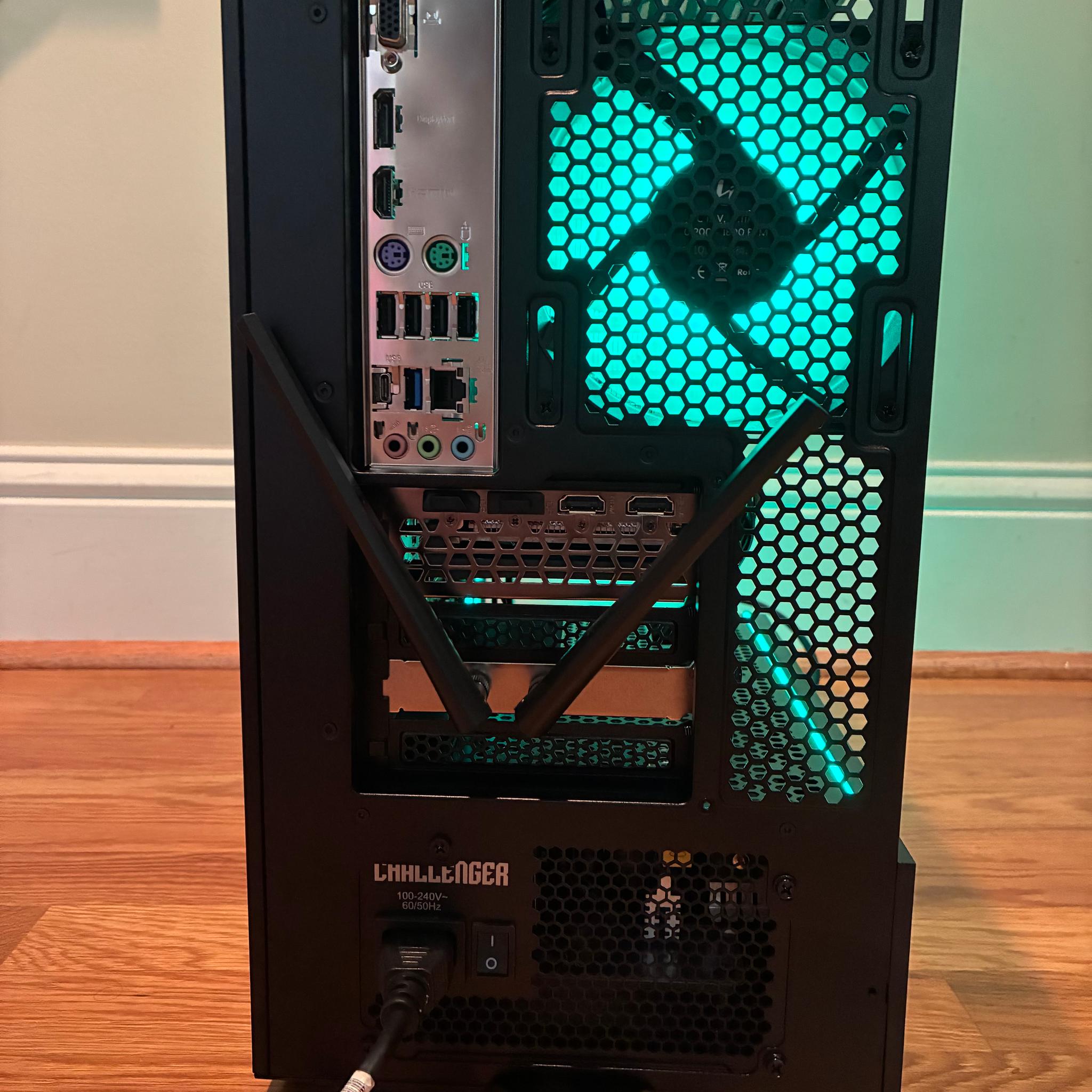RX 6600 12100F 32GB RAM 1TB Samsung NVME SSD WIFI 6E Windows 11 Custom RGB Gaming PC