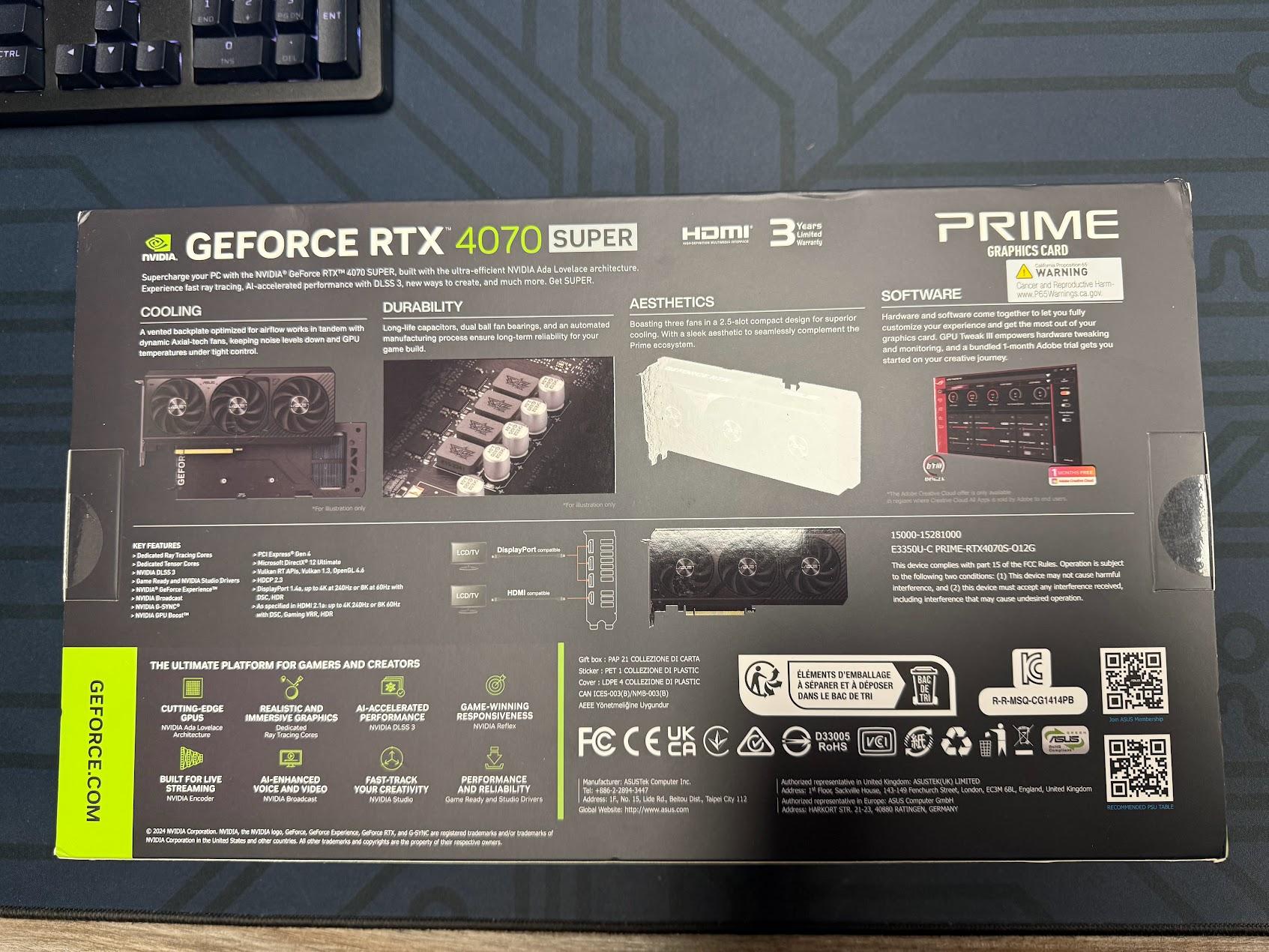 *BRAND NEW* nVidia GeForce RTX 4070 Super