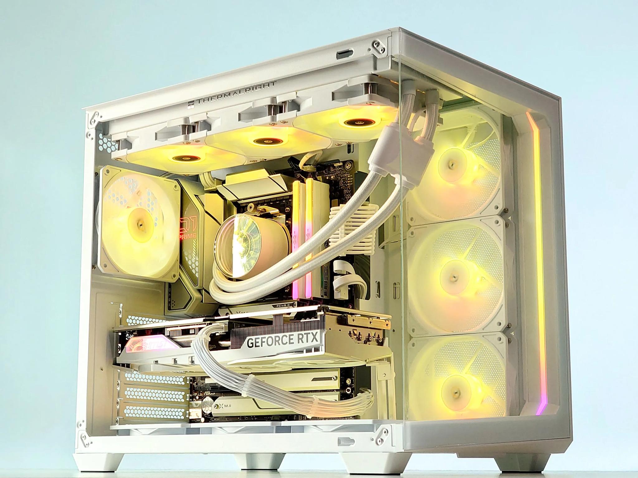 🌬️🧊🐧🥶Iceberg||💧Liquid Cooled Gaming PC❄️Nvidia RTX 4070 Ti 12GB❄️AMD Ryzen 7 7700❄️32GB DDR5❄️ 2TB