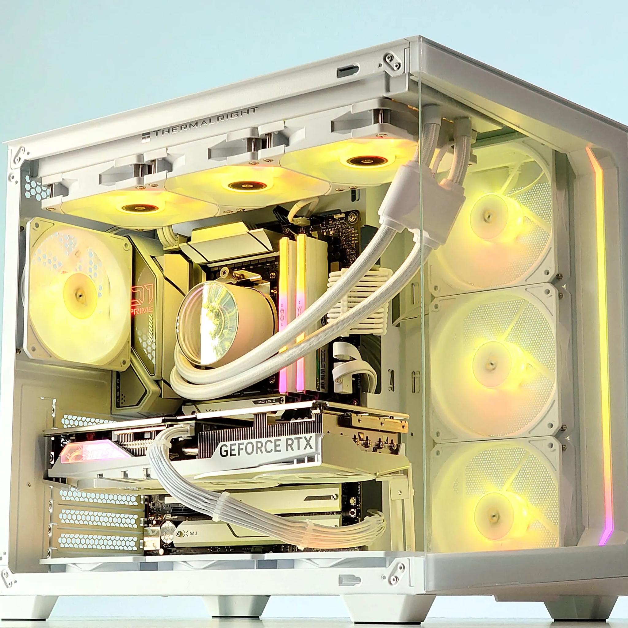 🌬️🧊🐧🥶Iceberg||💧Liquid Cooled Gaming PC❄️Nvidia RTX 4070 Ti 12GB❄️AMD Ryzen 7 7700❄️32GB DDR5❄️ 2TB