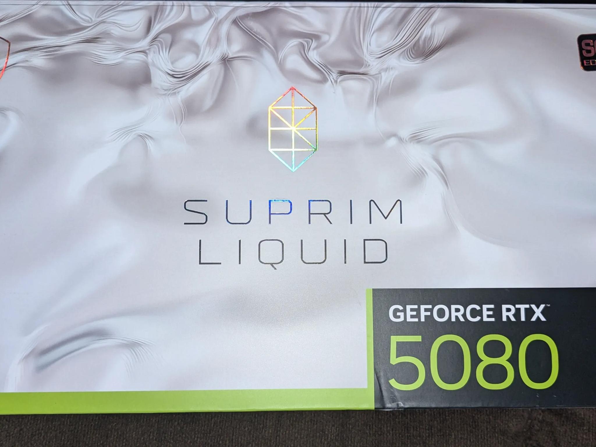 Nvidia RTX 5080 Msi Suprim liquid Soc edition