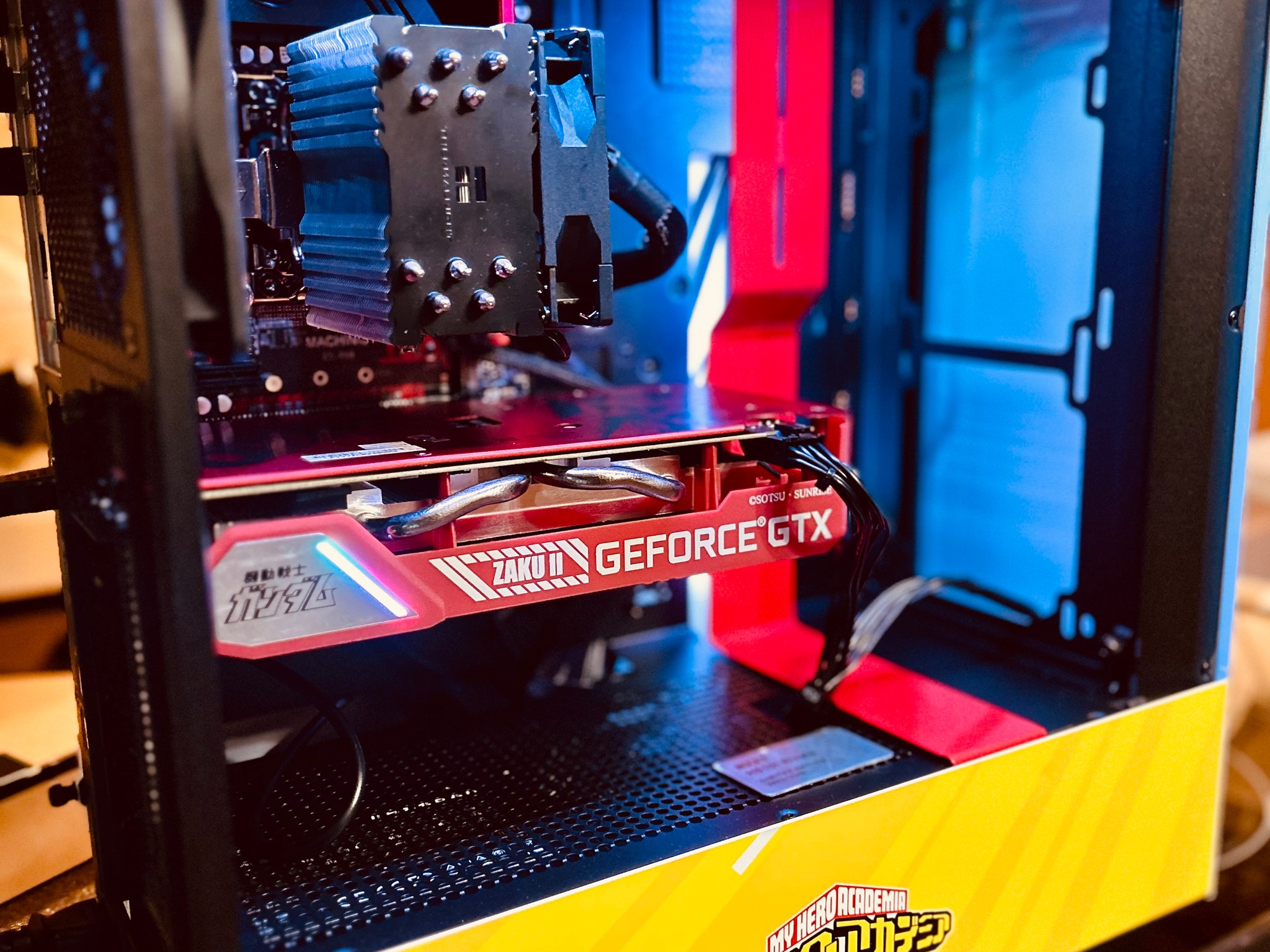 My Hero Academia/ Zaku II (Gundam) Anime collectors gaming rig