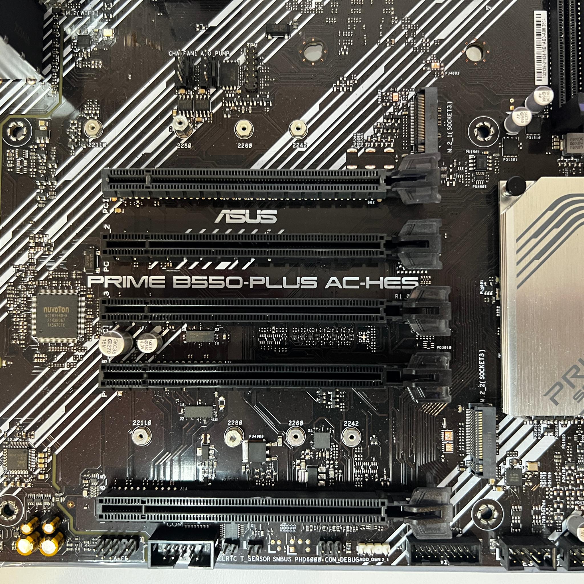 ASUS PRIME B550-PLUS AC-HES AM4 Motherboard (IO Shield Included)