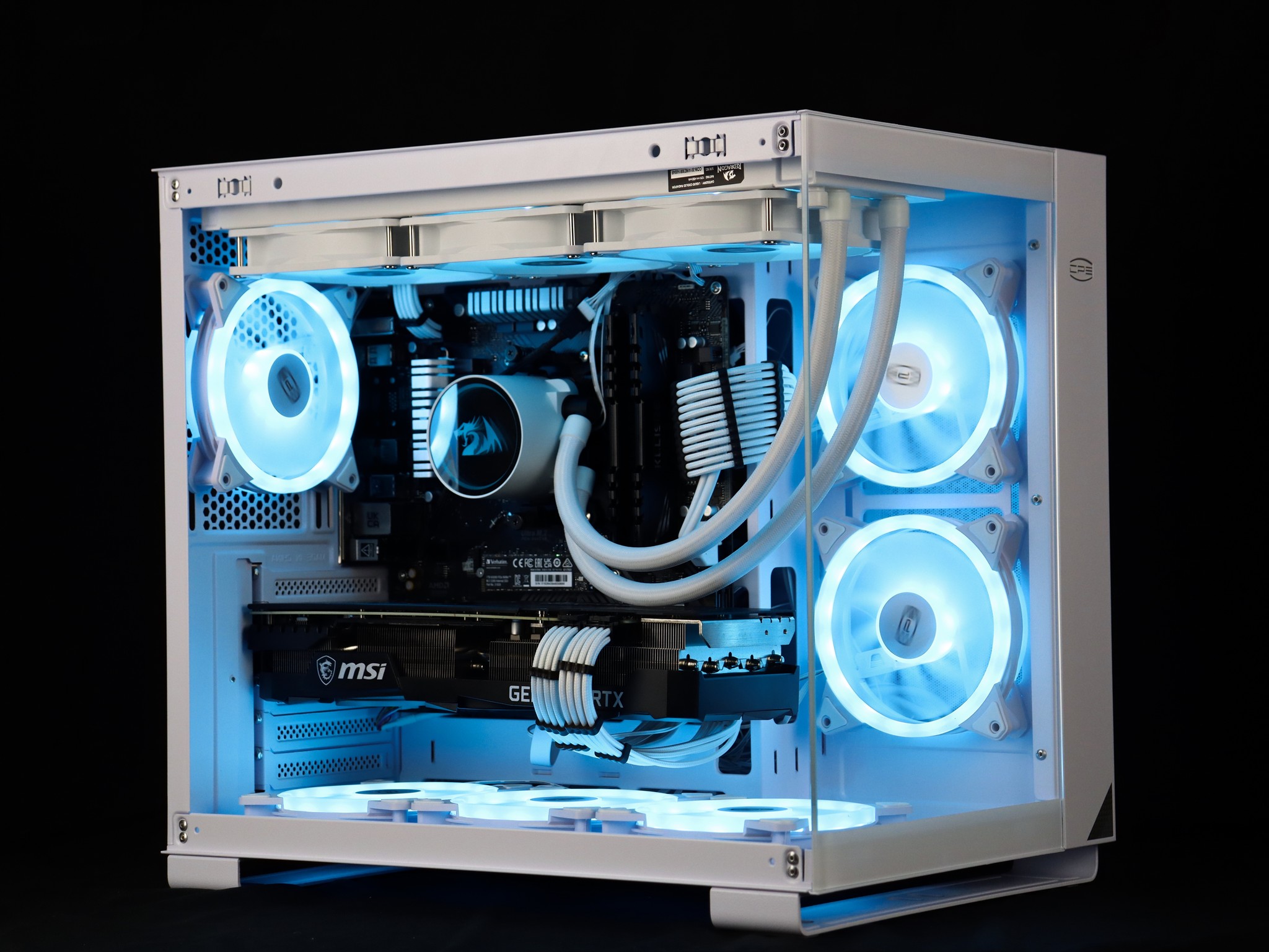 ❄️🧊💎- Whiteout 1440P Gaming PC | RTX 3080, Ryzen 7 5700X, 32GB RAM, 1TB NVMe SSD ❄️🧊💎