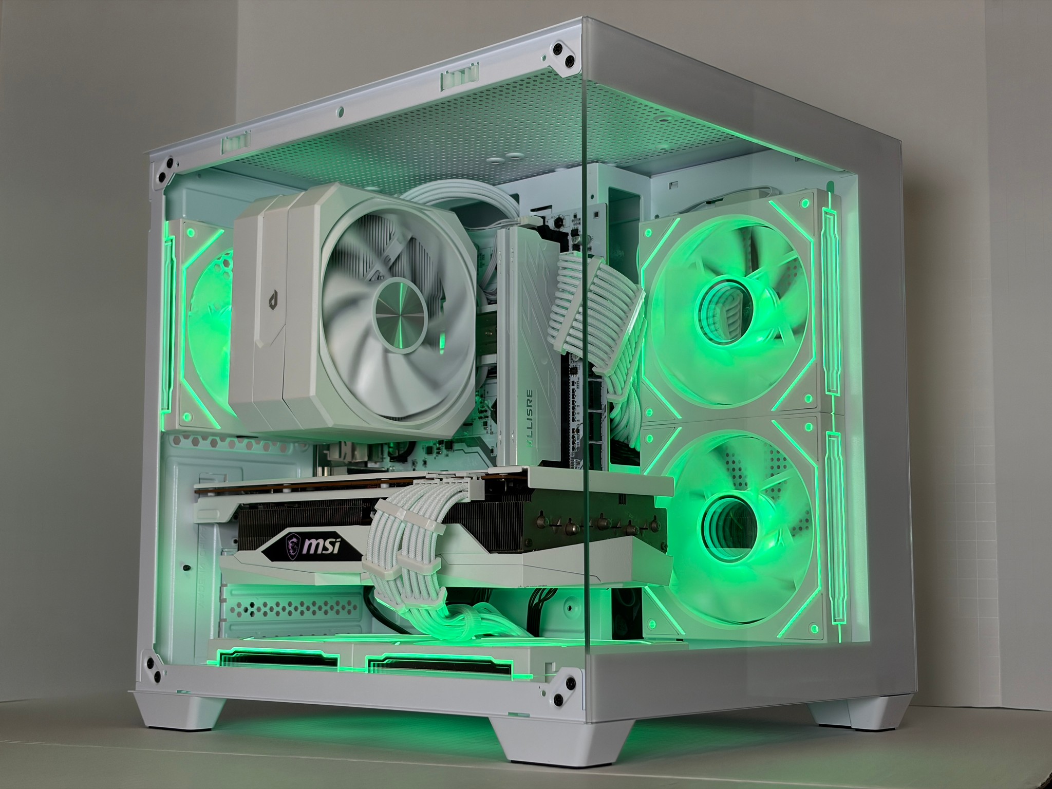 🔥 Arctic Halo | RX 6700 XT + Ryzen 5 5600 | All-White Gaming PC | 16GB RAM