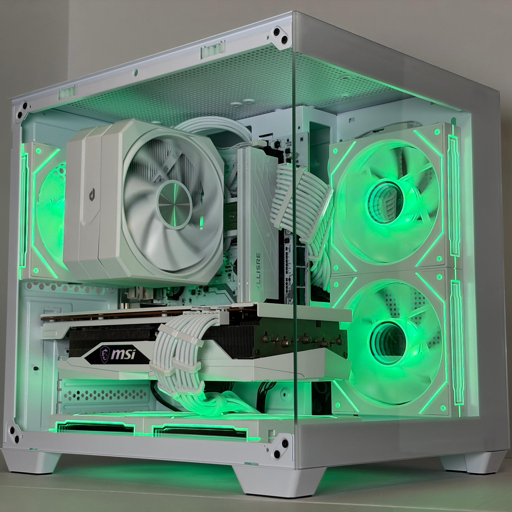 🔥 Arctic Halo | RX 6700 XT + Ryzen 5 5600 | All-White Gaming PC | 16GB RAM