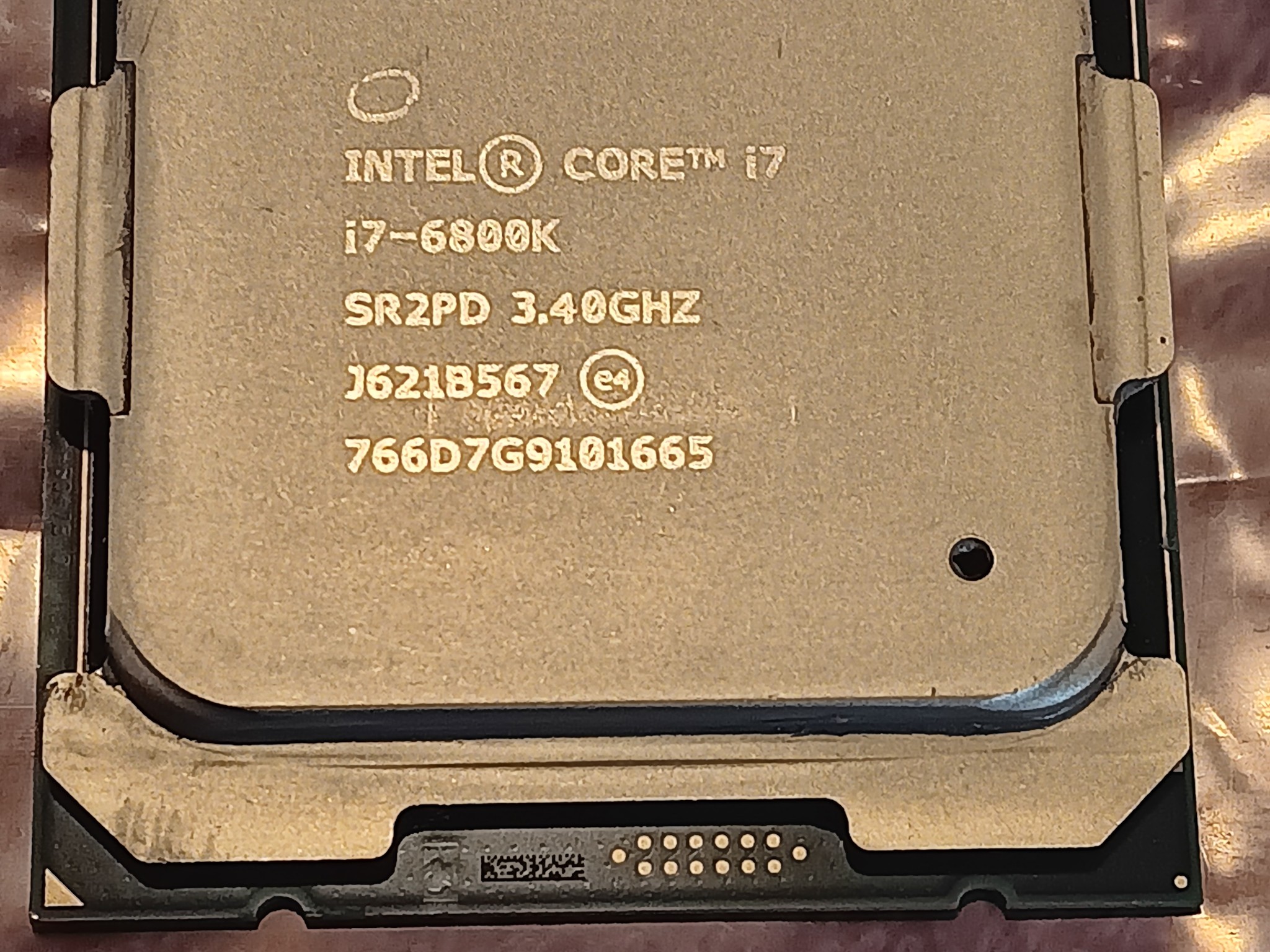 Intel Core i7-6800K (SR2PD) 3.4GHz 6 Core/12 Thread Skt 2011-3 CPU Tested