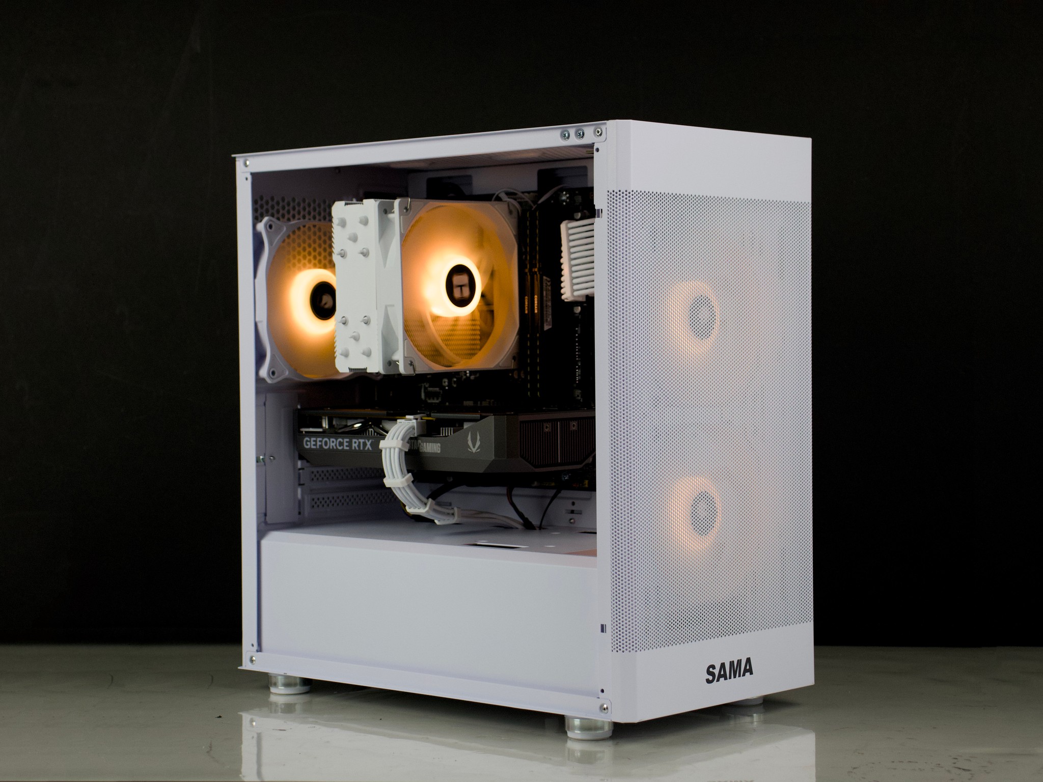 🧊RGB Gaming PC – RTX 5060, Ryzen 5500, 32GB RAM, 1TB SSD - RGB, WiFi🧊⚪