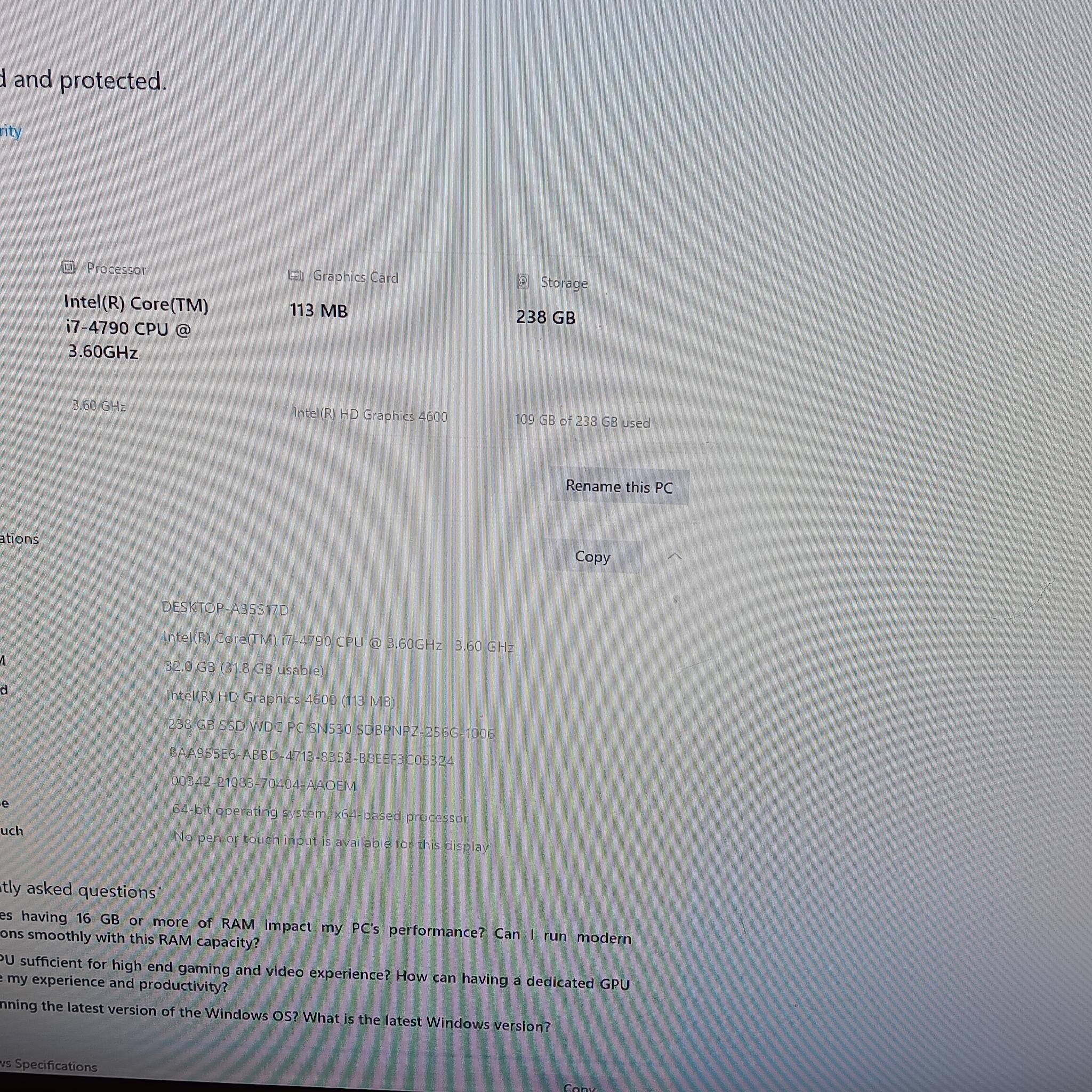 Complete Intel 4TH Gen PC Set-up, MB, RAM, CPU, GPU, PSU, NVMe, Cooler, Tested