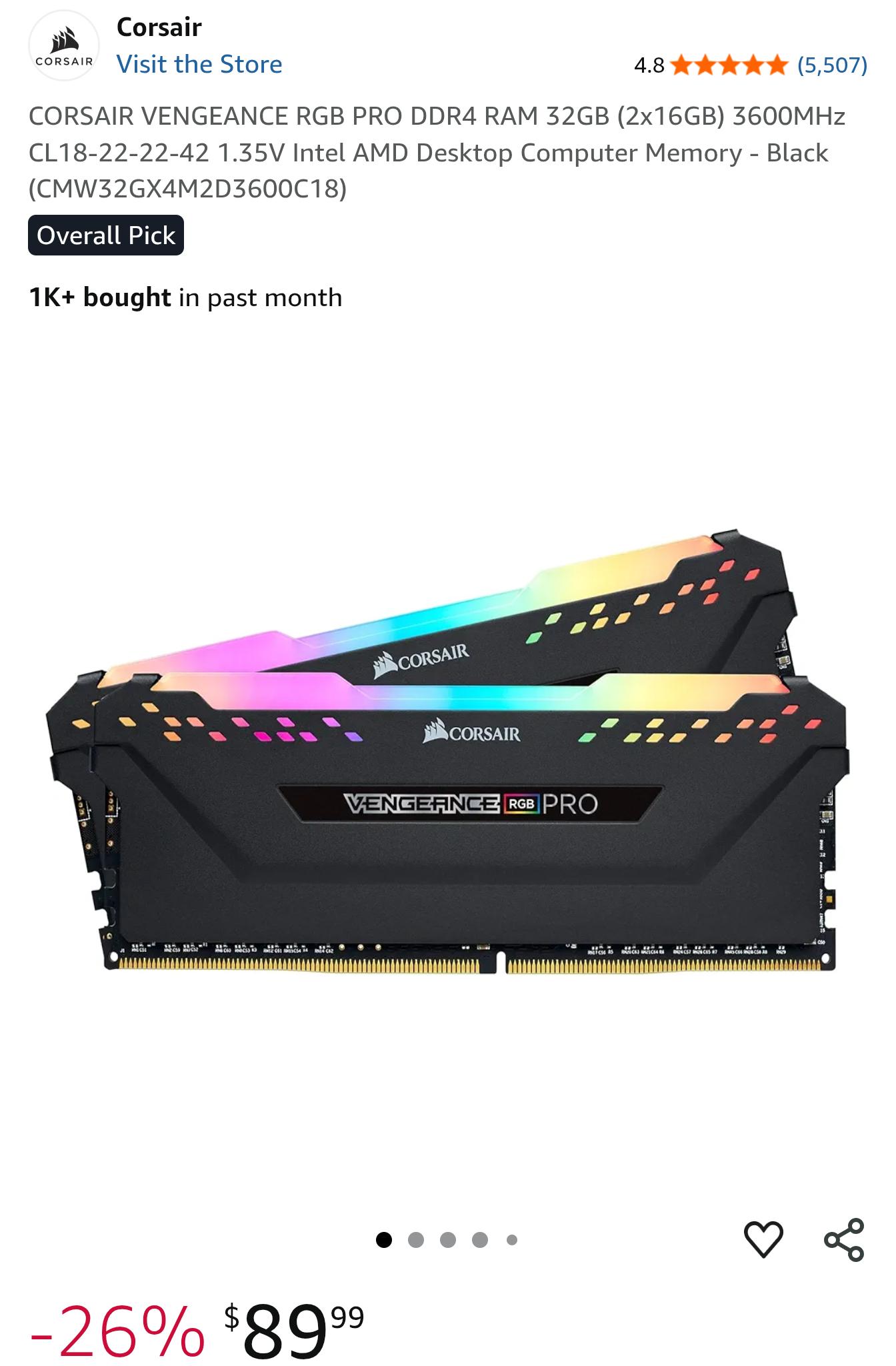 Corsair Vengeance PRO 32GB RAM RGB