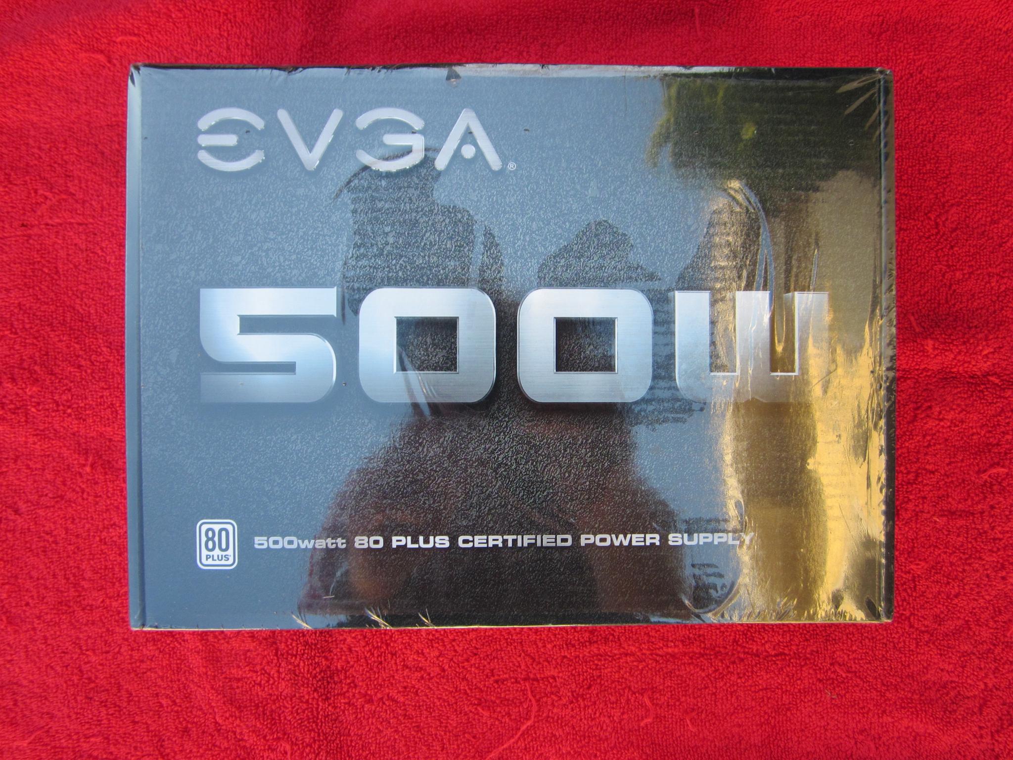 NEW SEALED! EVGA 500W 80 PLUS Power Supply