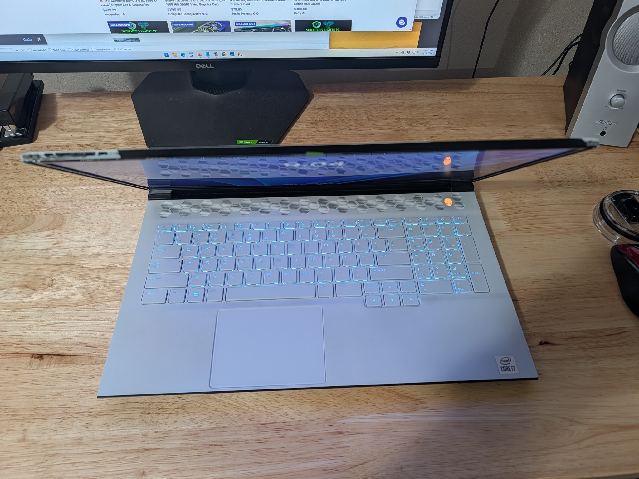 Alienware m17 R4 Laptop with NVIDIA 2070 8GB GPU, 16 GB RAM, 1TB NVMe Storage