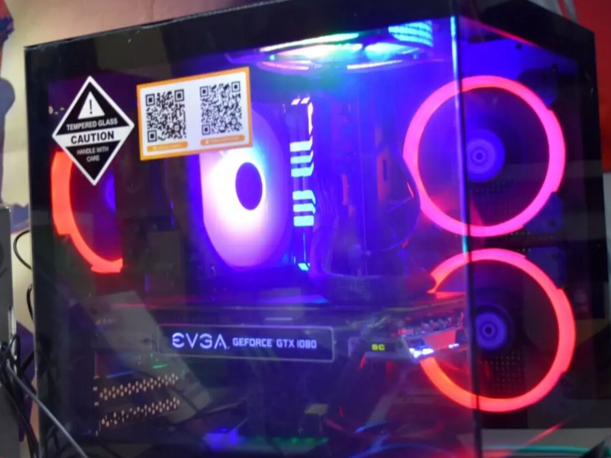 Gaming PC Intel I 5 9400 16 GB of RAM RGB GPU 1080 8 GB 1TB NVME+ 500GB HHD Custom built